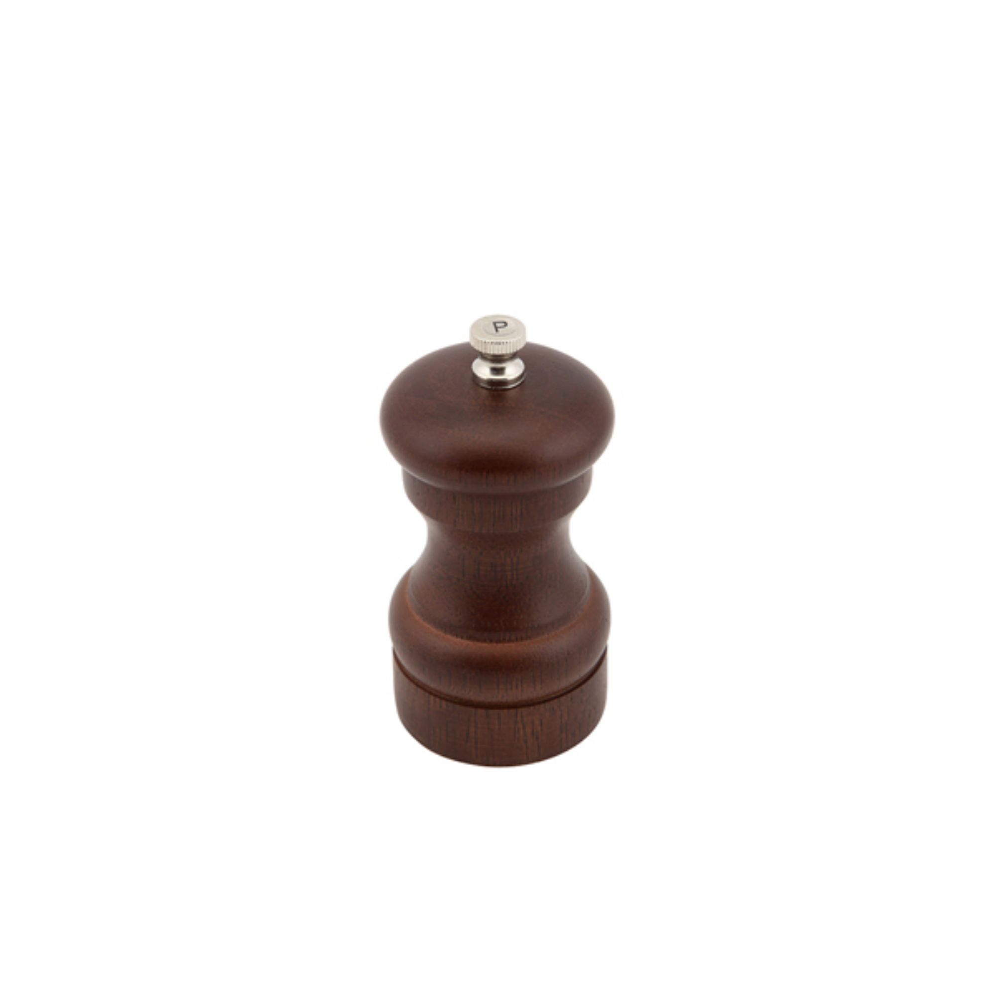 Picture of Genware Dark Wood Salt Or Pepper Grinder 10cm - SPWD10