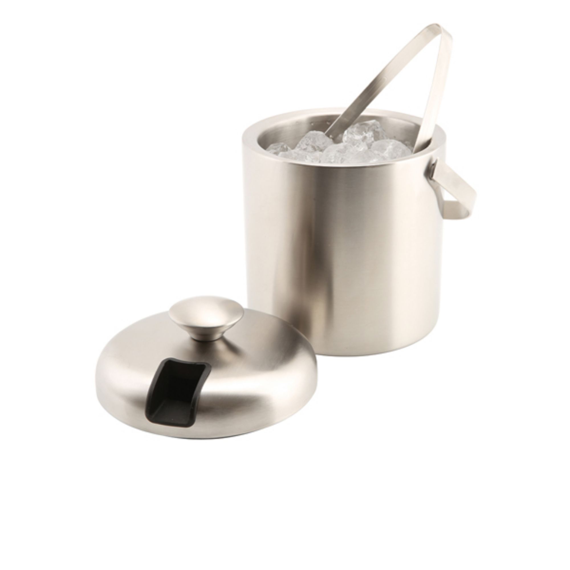 Picture of Genware Insulated St/St Ice Bucket&Tong 1.2L - ICBKT