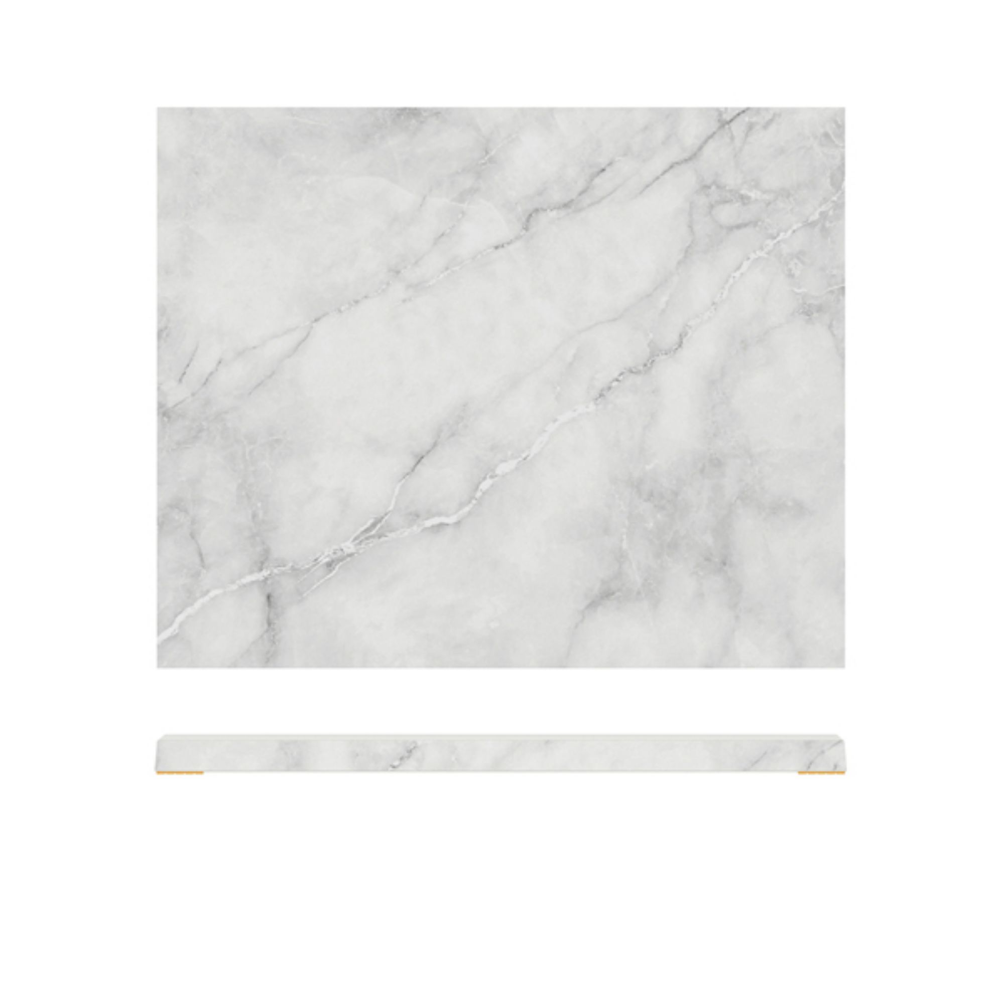 Picture of White Marble Agra Melamine GN1/2 Slab 32.5 x 26.5cm - AG120824