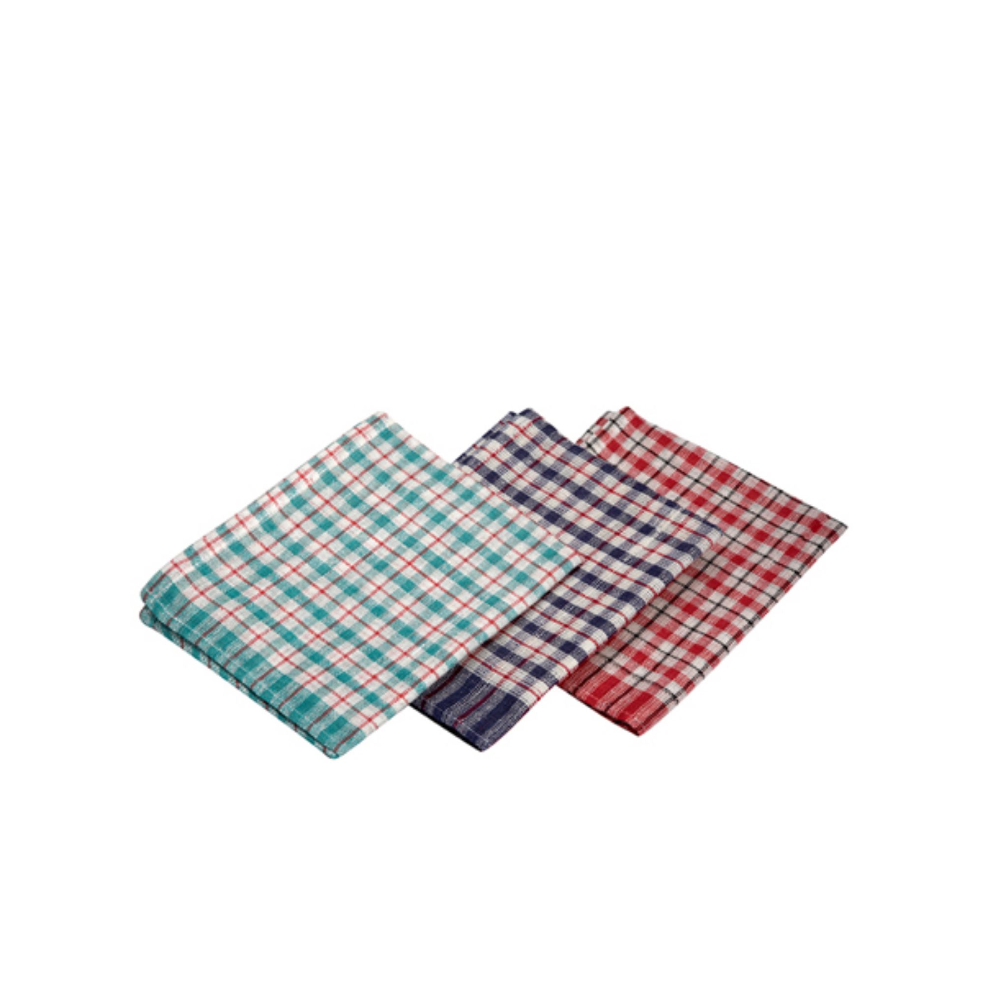 Picture of Mini Check T-Towel 43X68cm 10Pcs Mix Colours - TW01