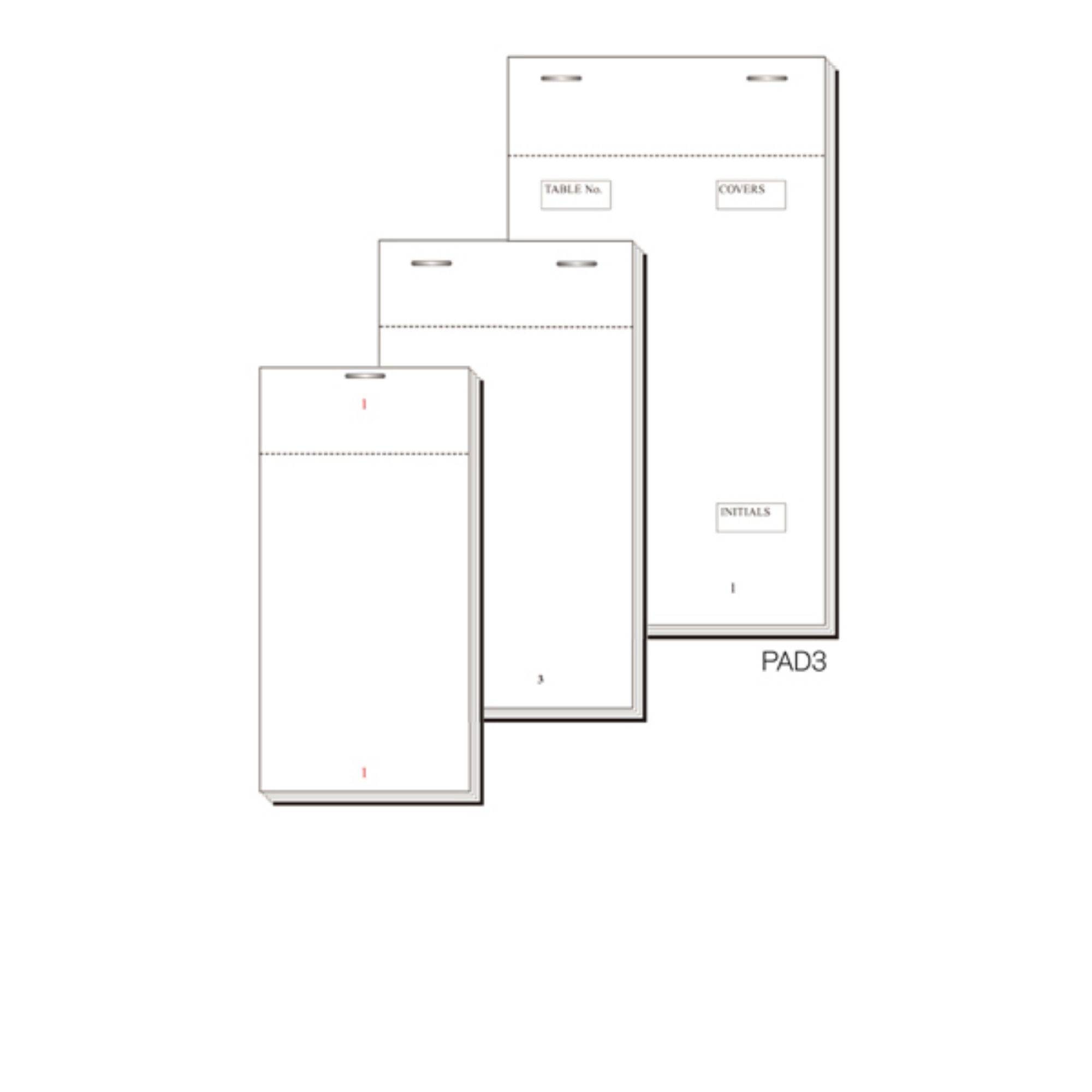 Picture of Order Pad 50 Sheet Dup Carbon 170X95mm Box 50 - PAD3