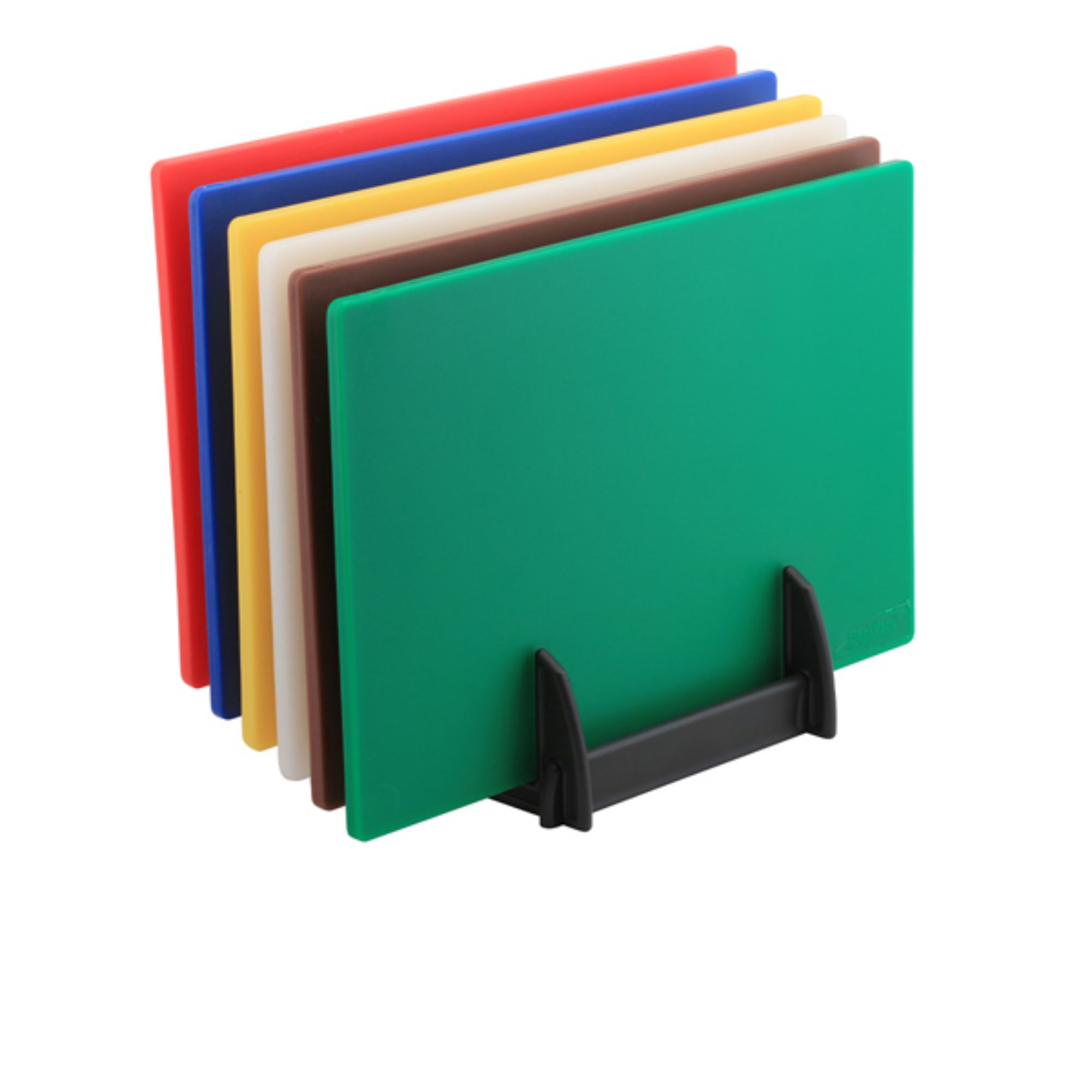 Picture of GenWare Low Density Chopping Board And Rack Set 18 x 12 x 0.5" - LDSETRCK