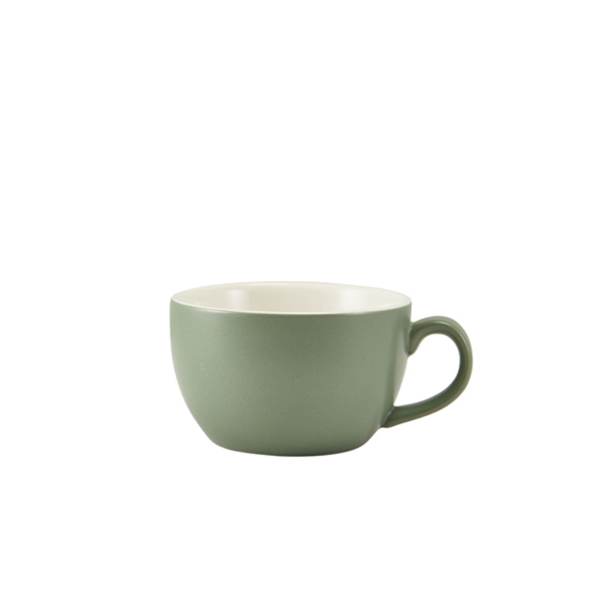 Picture of GenWare Porcelain Matt Sage Bowl Shaped Cup 25cl/8.75oz - 322125MSG