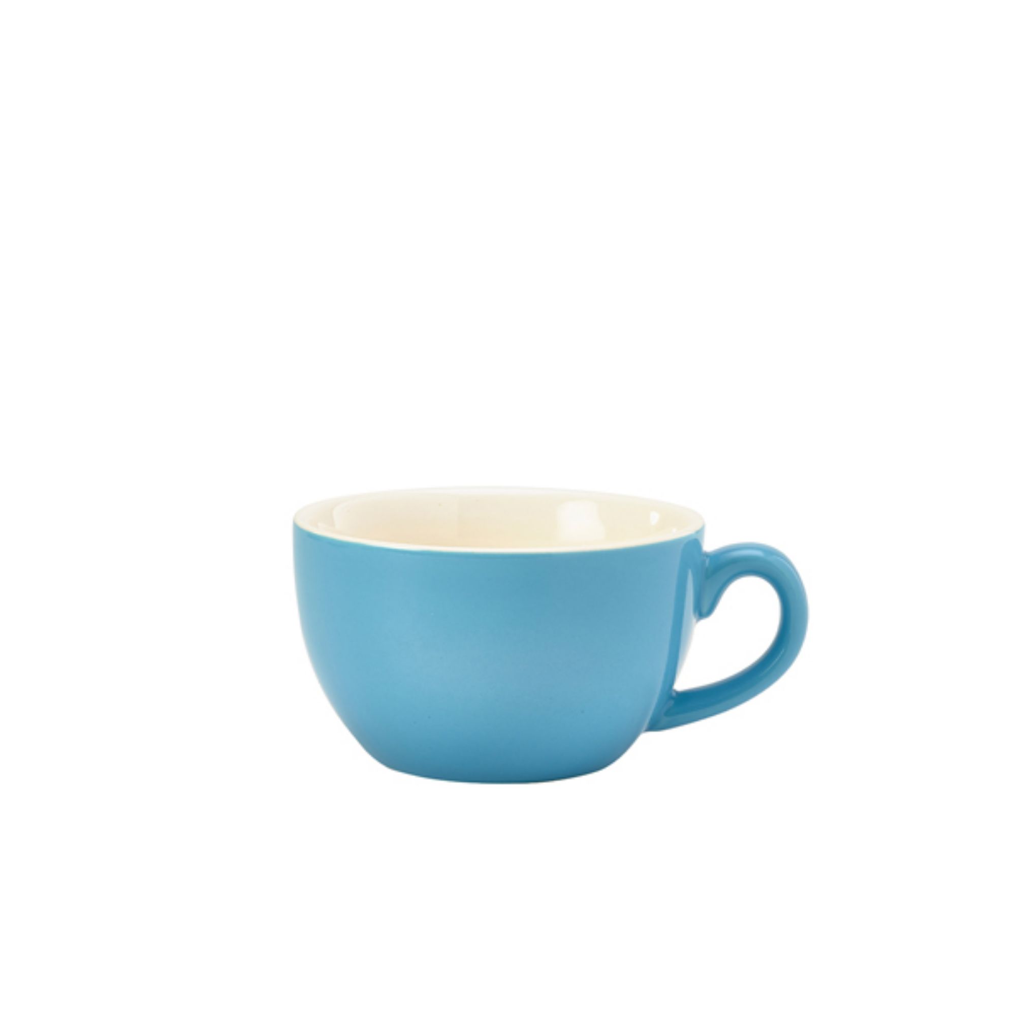 Picture of Genware Porcelain Blue Bowl Shaped Cup 25cl/8.75oz - 322125BL