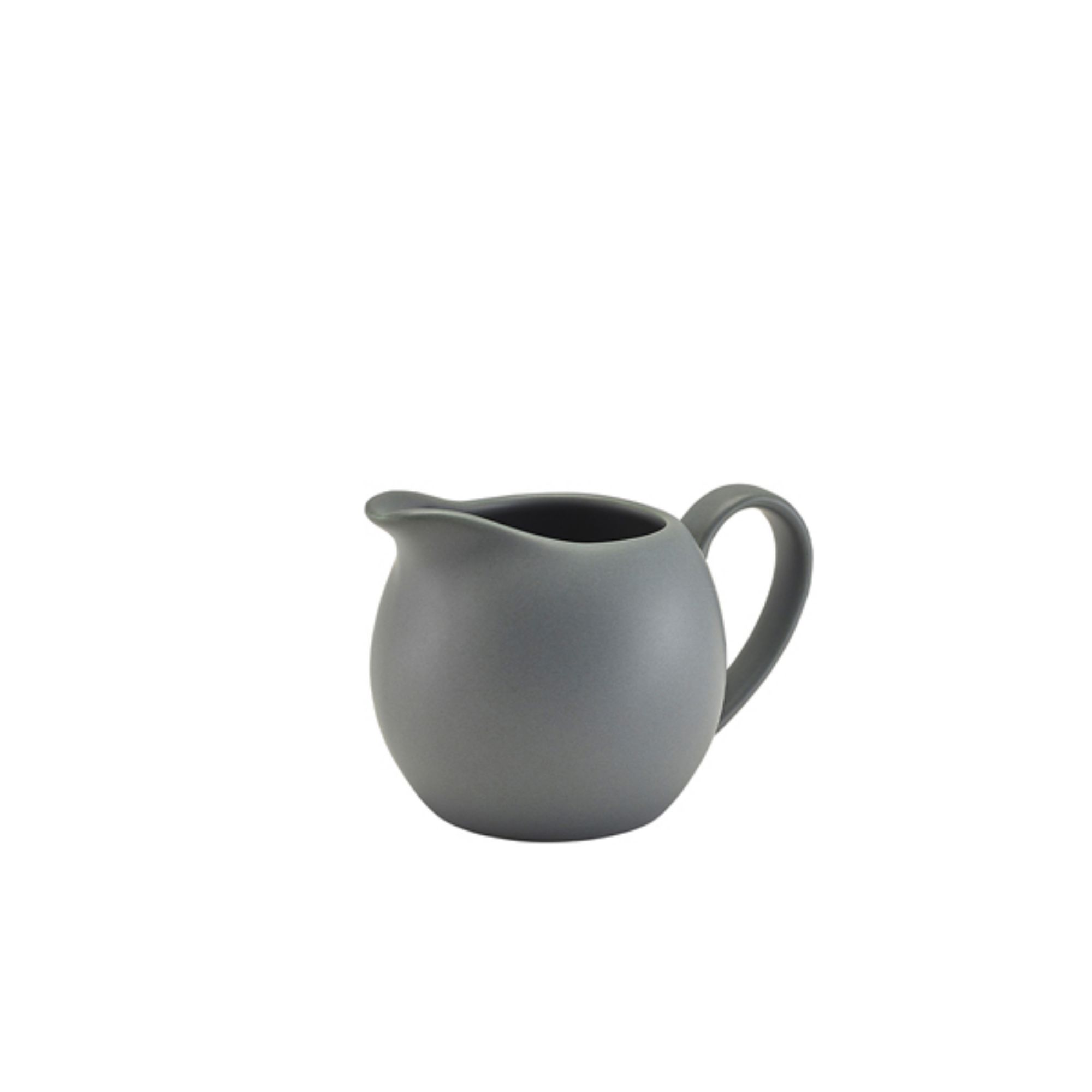 Picture of Genware Porcelain Matt Grey Jug 14cl/5oz - 373114MG