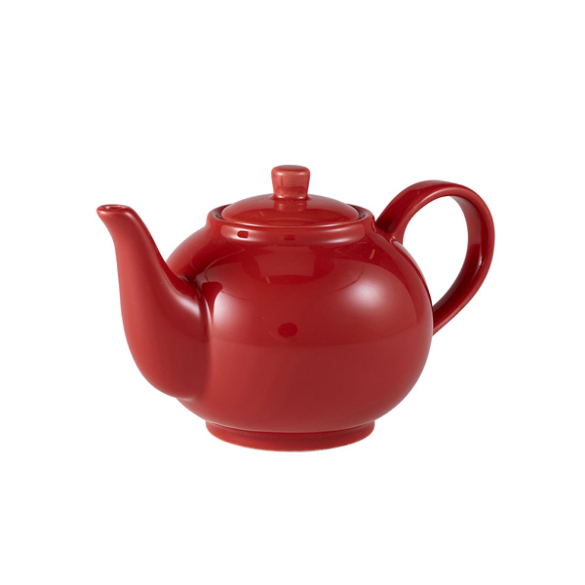 Picture of Genware Porcelain Red Teapot 45cl/15.75oz - 393945R