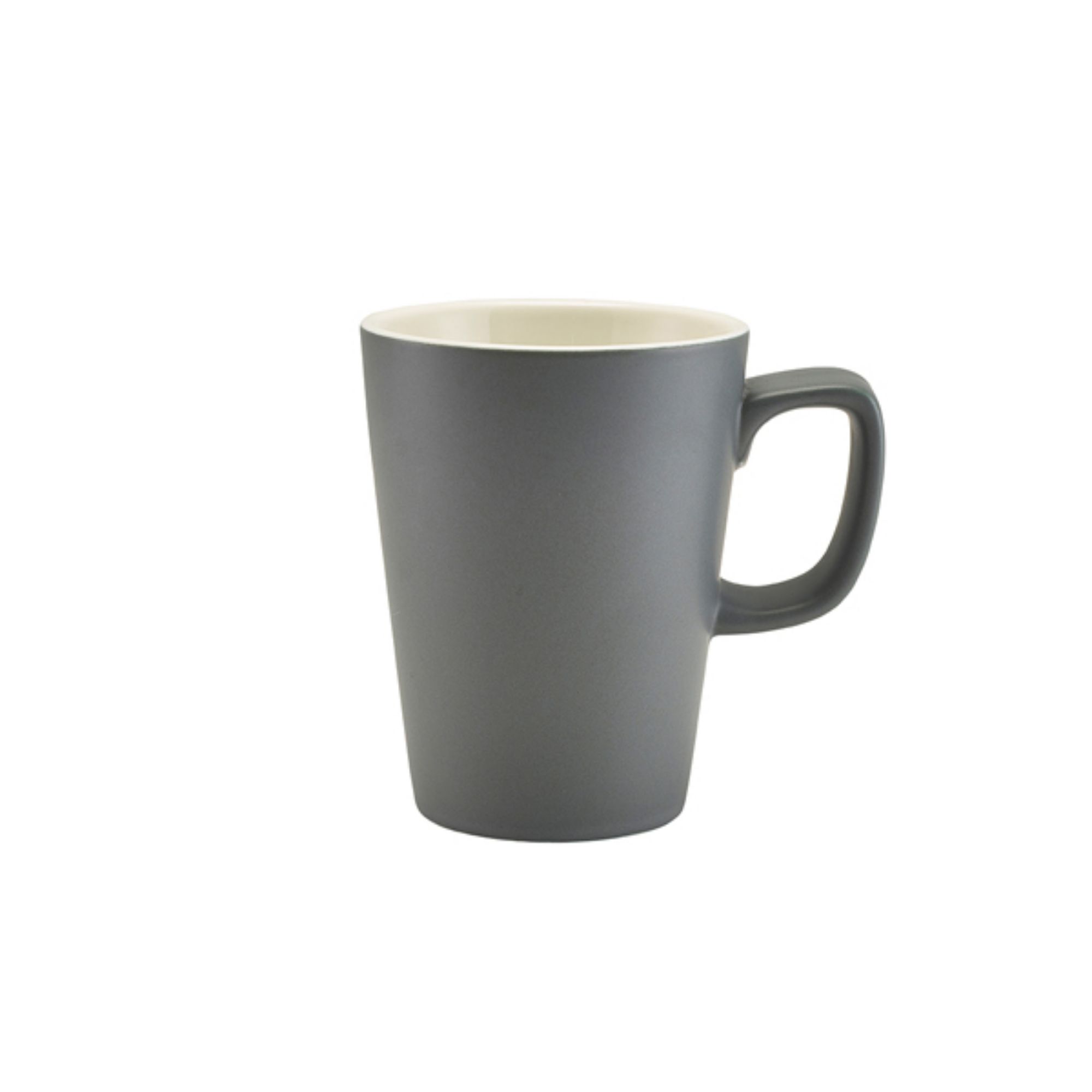Picture of Genware Porcelain Matt Grey Latte Mug 34cl/12oz - 322135MG