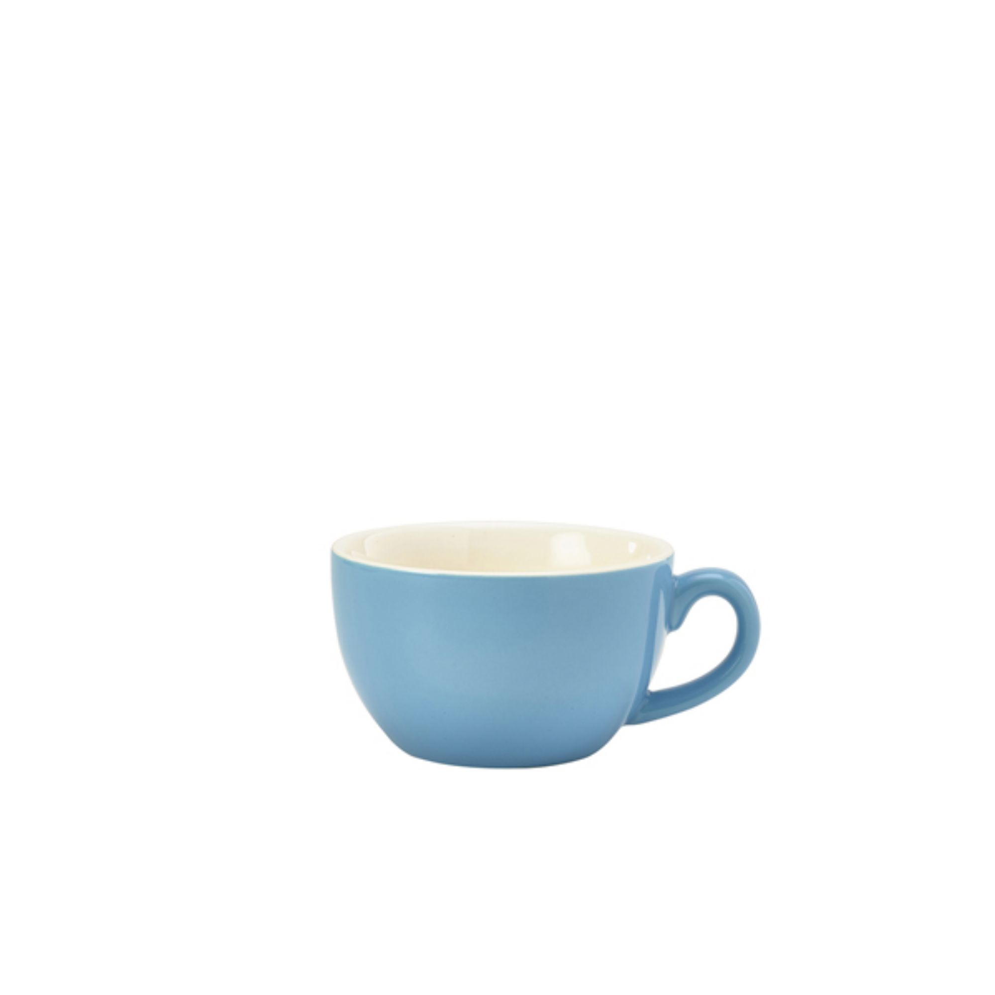Picture of Genware Porcelain Blue Bowl Shaped Cup 17.5cl/6oz - 322118BL