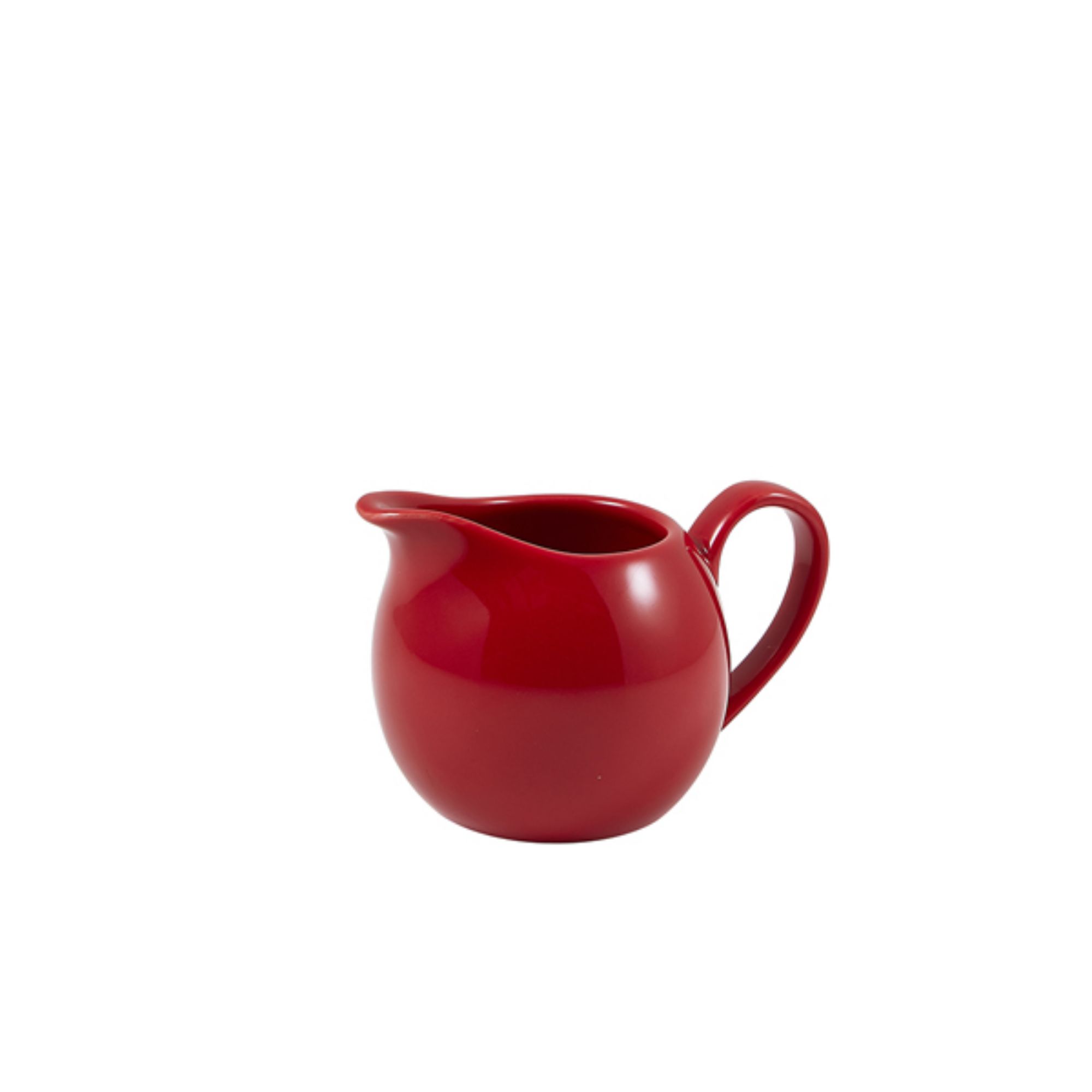Picture of Genware Porcelain Red Jug 14cl/5oz - 373114R