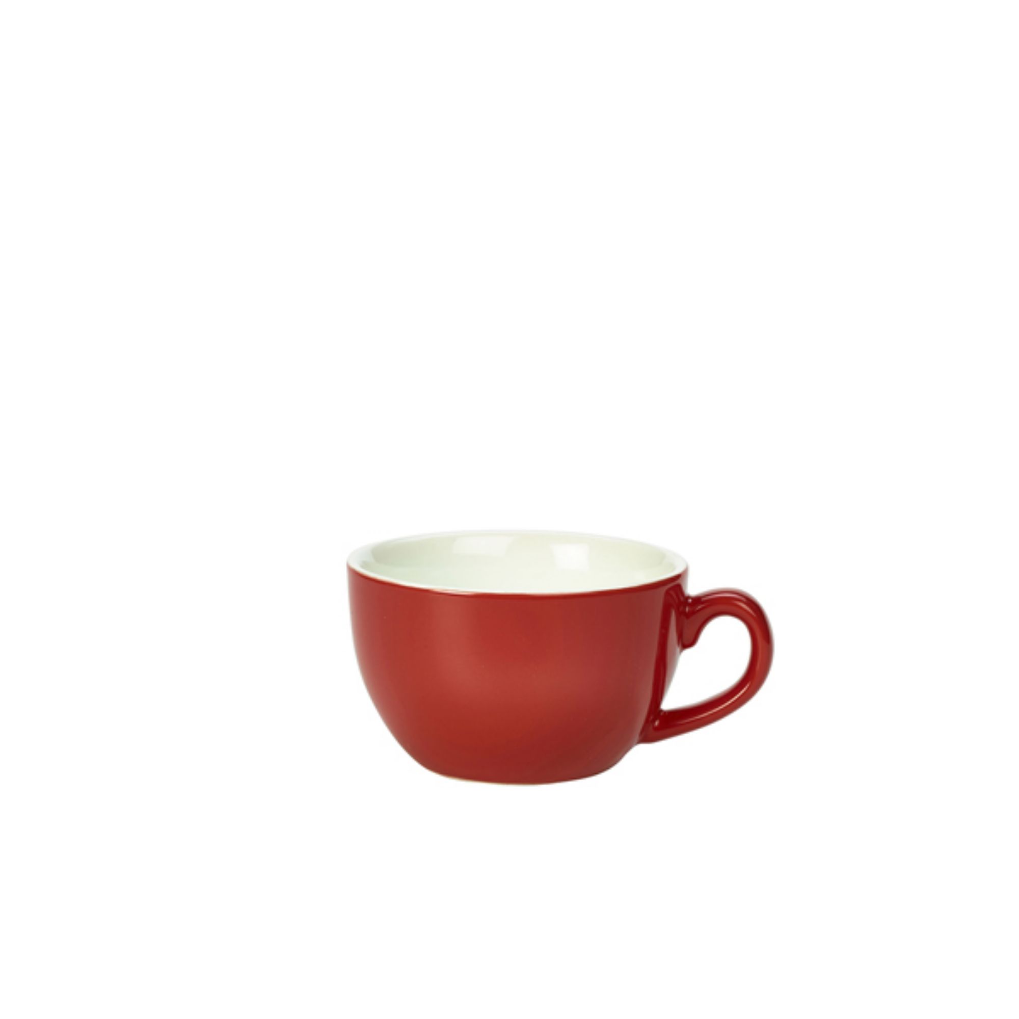 Picture of Genware Porcelain Red Bowl Shaped Cup 17.5cl/6oz - 322118R