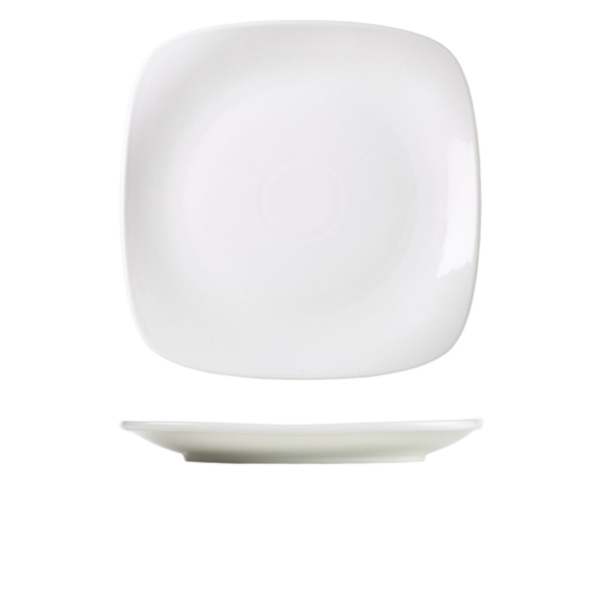 Picture of Genware Porcelain Rounded Square Plate 29cm/11.5" - 184529
