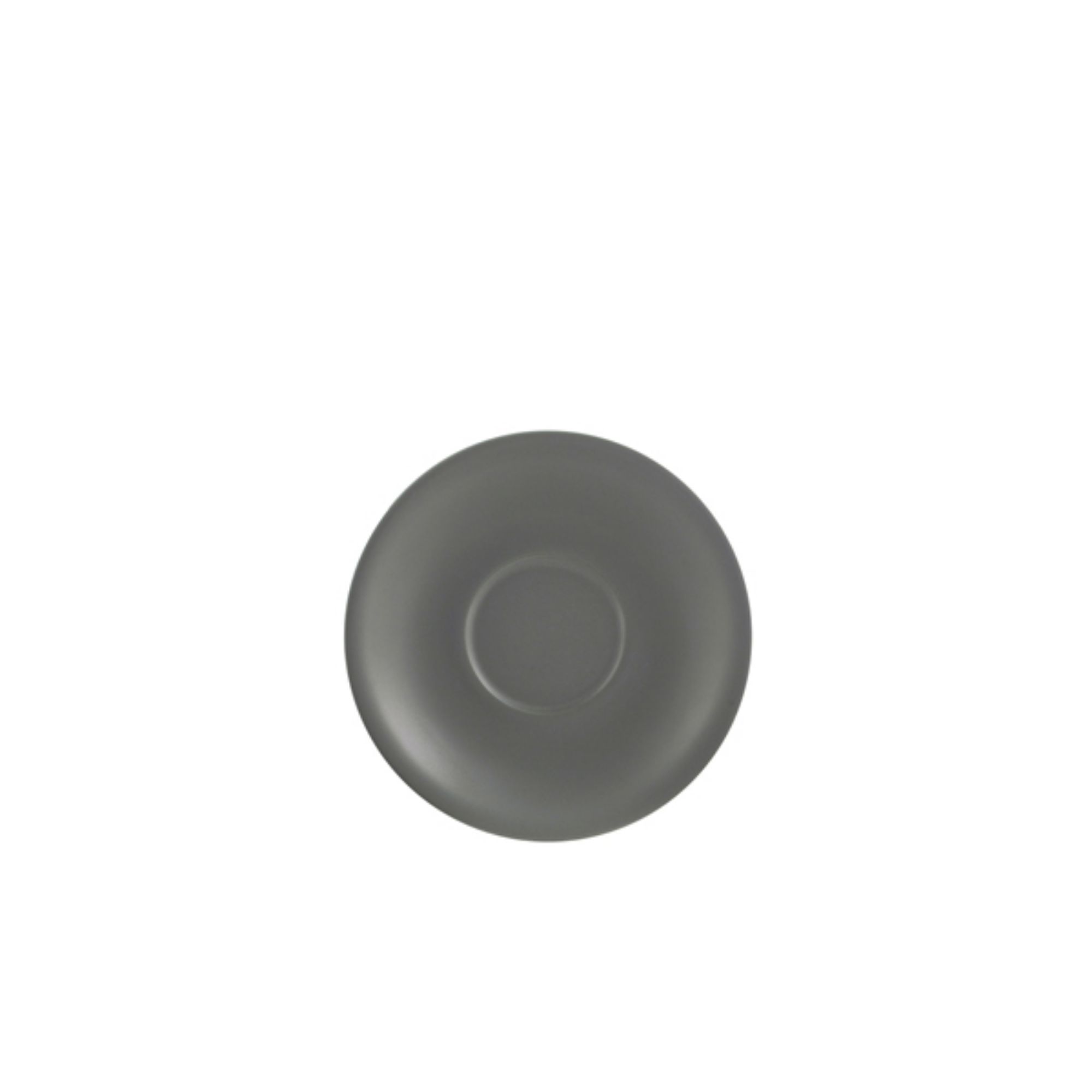 Picture of Genware Porcelain Matt Grey Saucer 12cm/4.75" - 182112MG