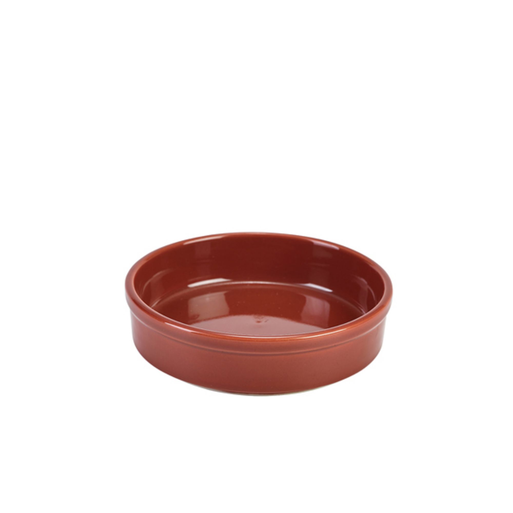Picture of Genware Porcelain Terracotta Round Dish 13cm/5" - 305613TR