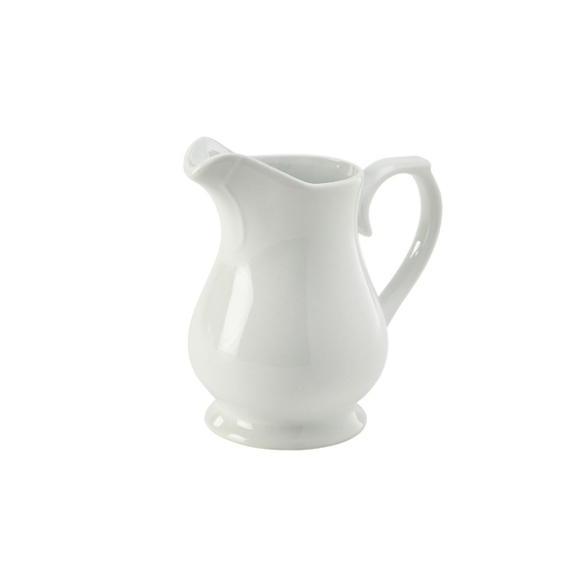 Picture of Genware Porcelain Traditional Serving Jug 14cl/5oz - 376914