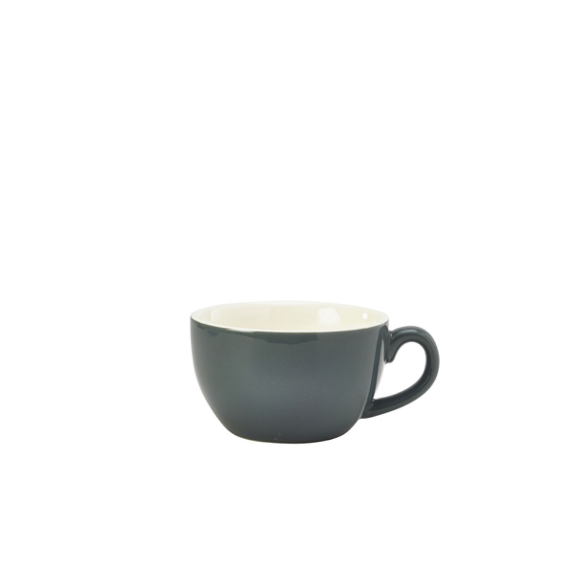 Picture of Genware Porcelain Grey Bowl Shaped Cup 17.5cl/6oz - 322118G
