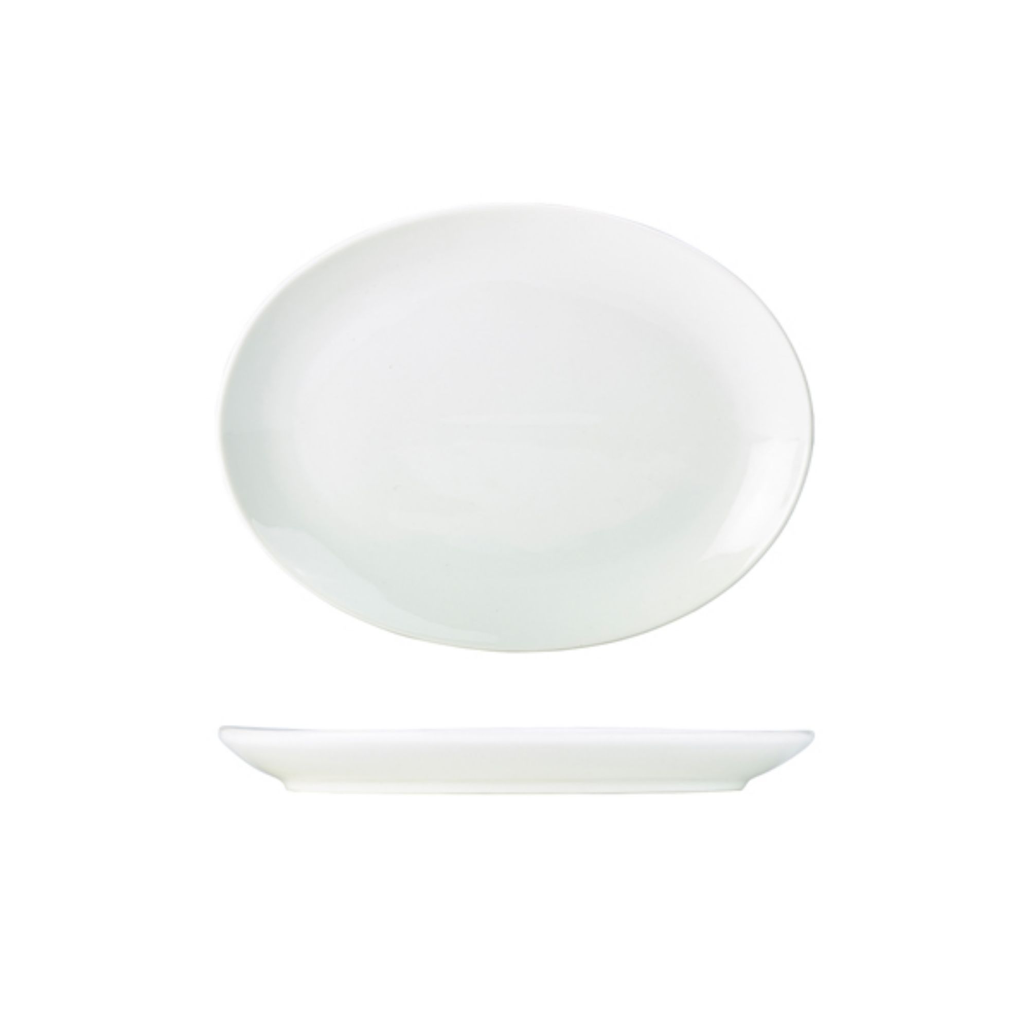 Picture of Genware Porcelain Oval Plate 25.4cm/10" - 112125