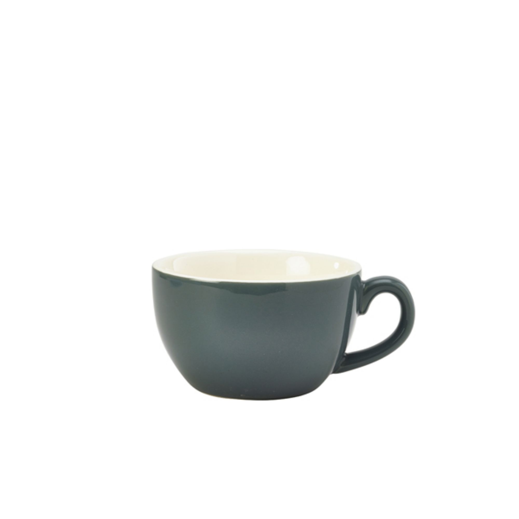 Picture of Genware Porcelain Grey Bowl Shaped Cup 25cl/8.75oz - 322125G