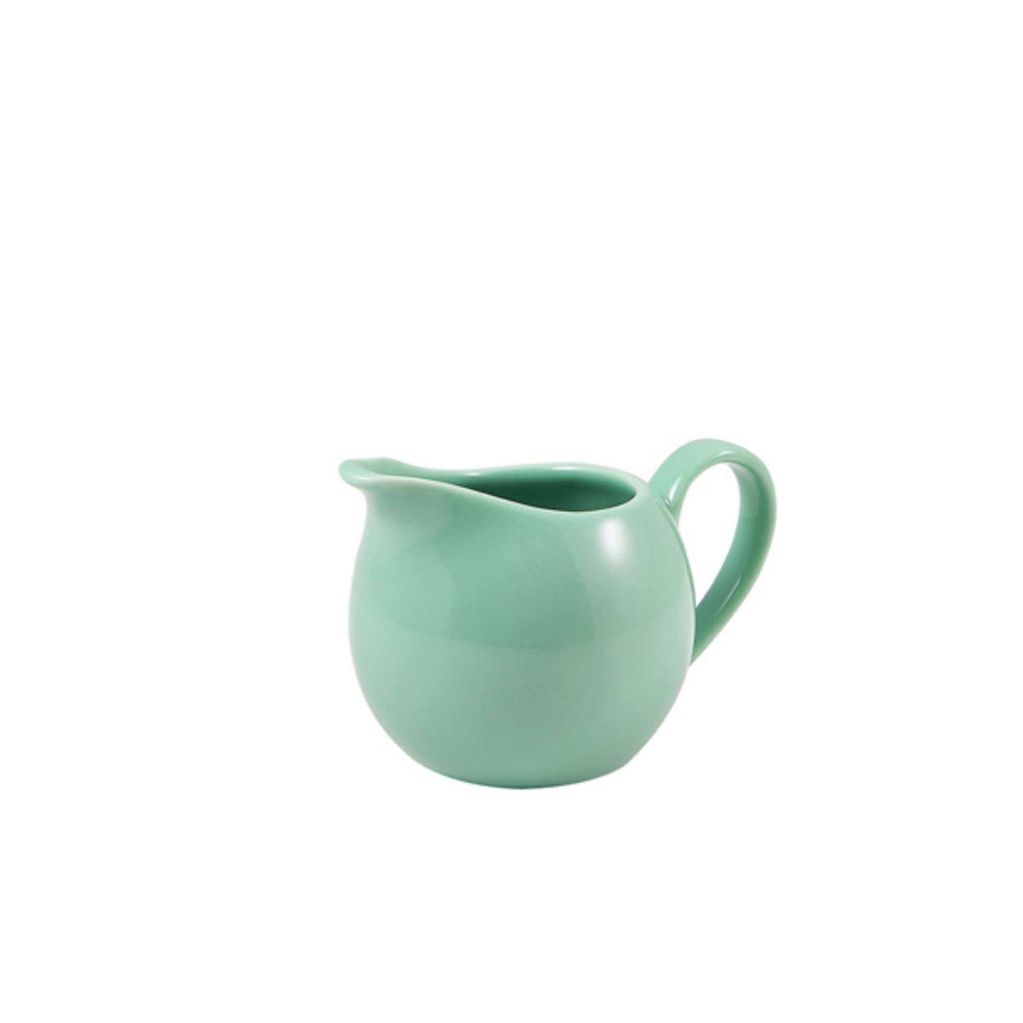 Picture of Genware Porcelain Green Jug 14cl/5oz - 373114GR