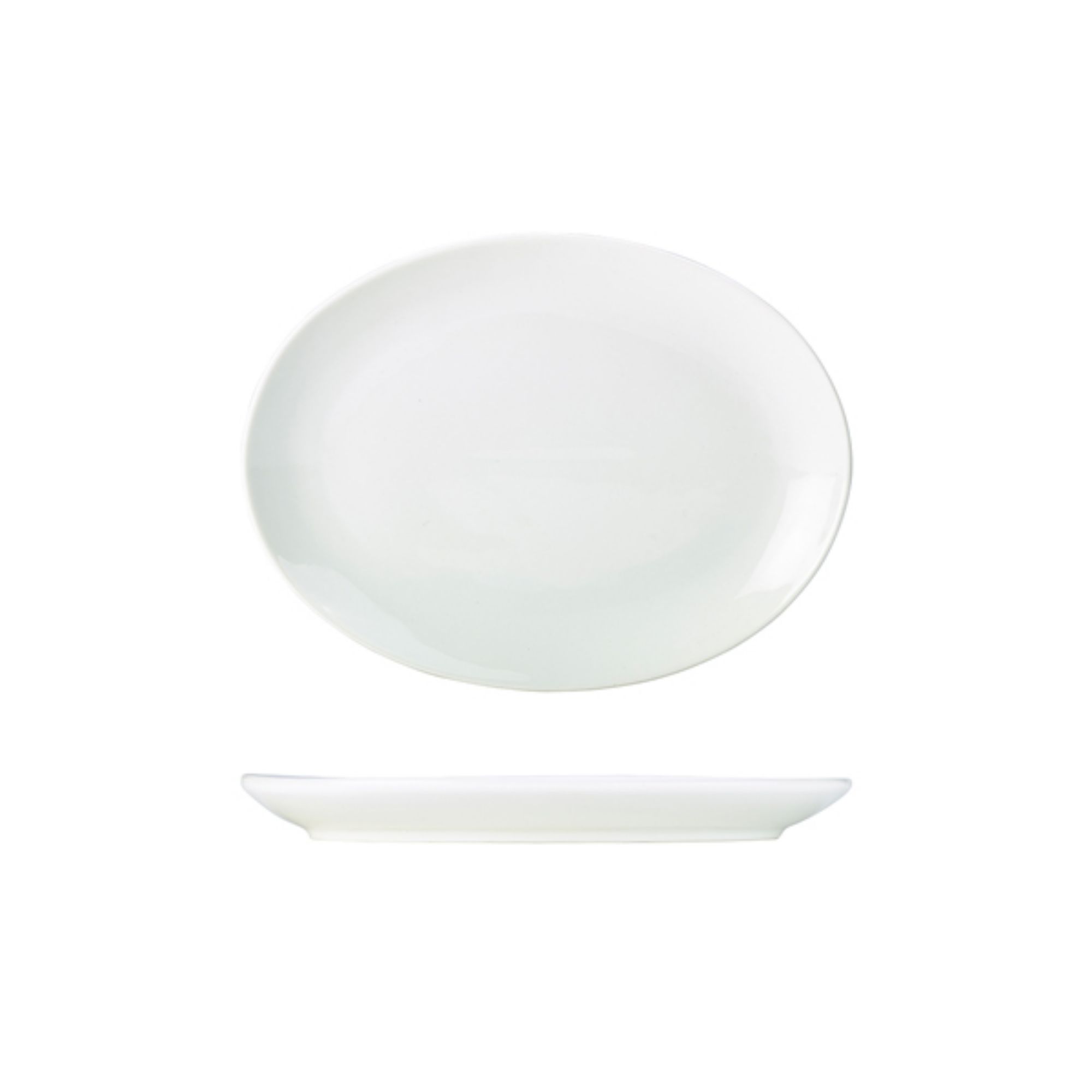 Picture of Genware Porcelain Oval Plate 24cm/9.5" - 112124