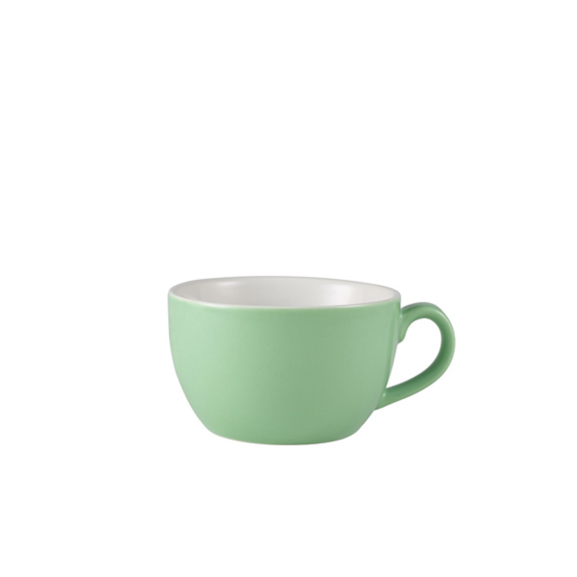 Picture of Genware Porcelain Green Bowl Shaped Cup 25cl/8.75oz - 322125GR