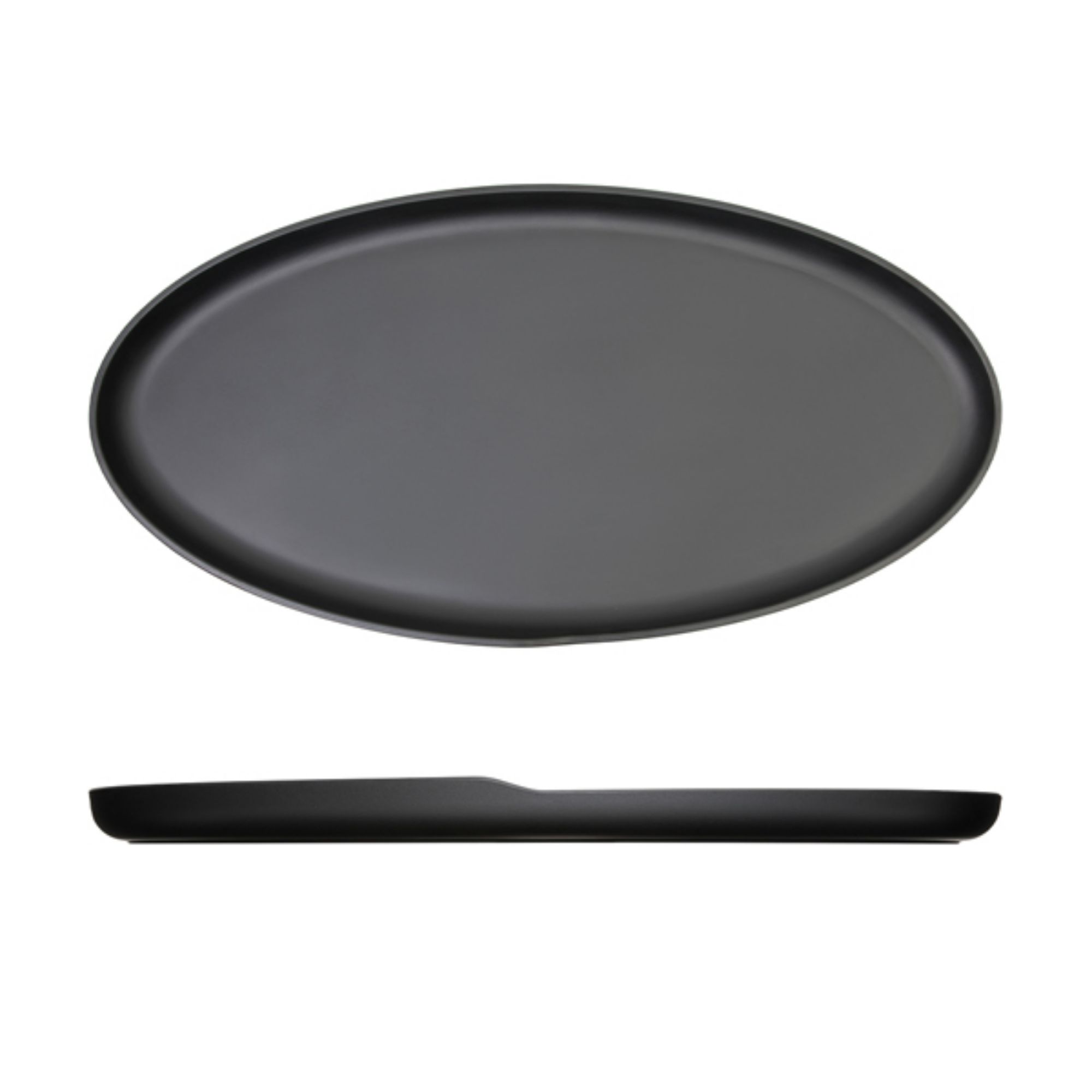 Picture of Black Copenhagen Oval Melamine Dish 55 x 27.5cm - CP552502