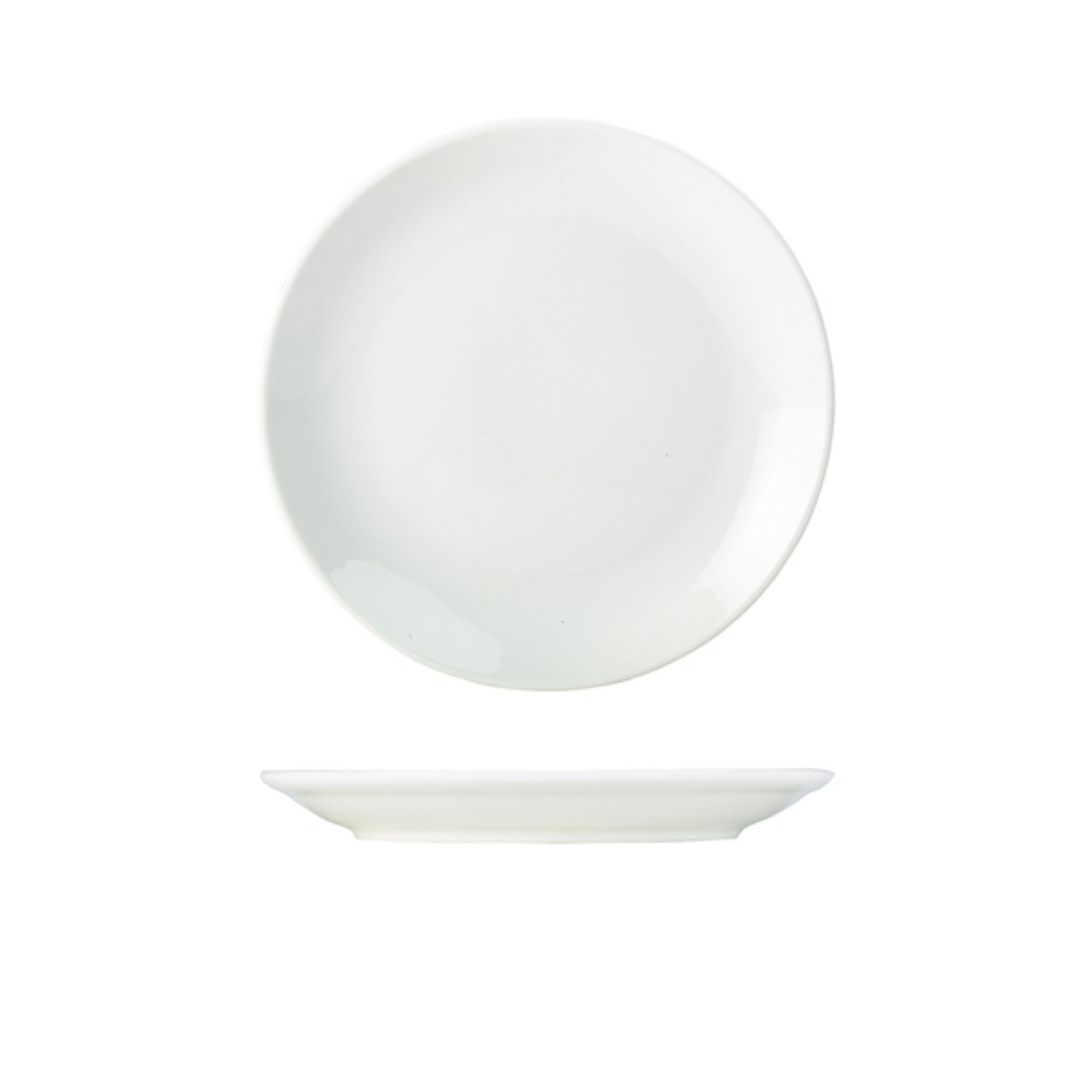 Picture of Genware Porcelain Coupe Plate 22cm/8.5" - 187622