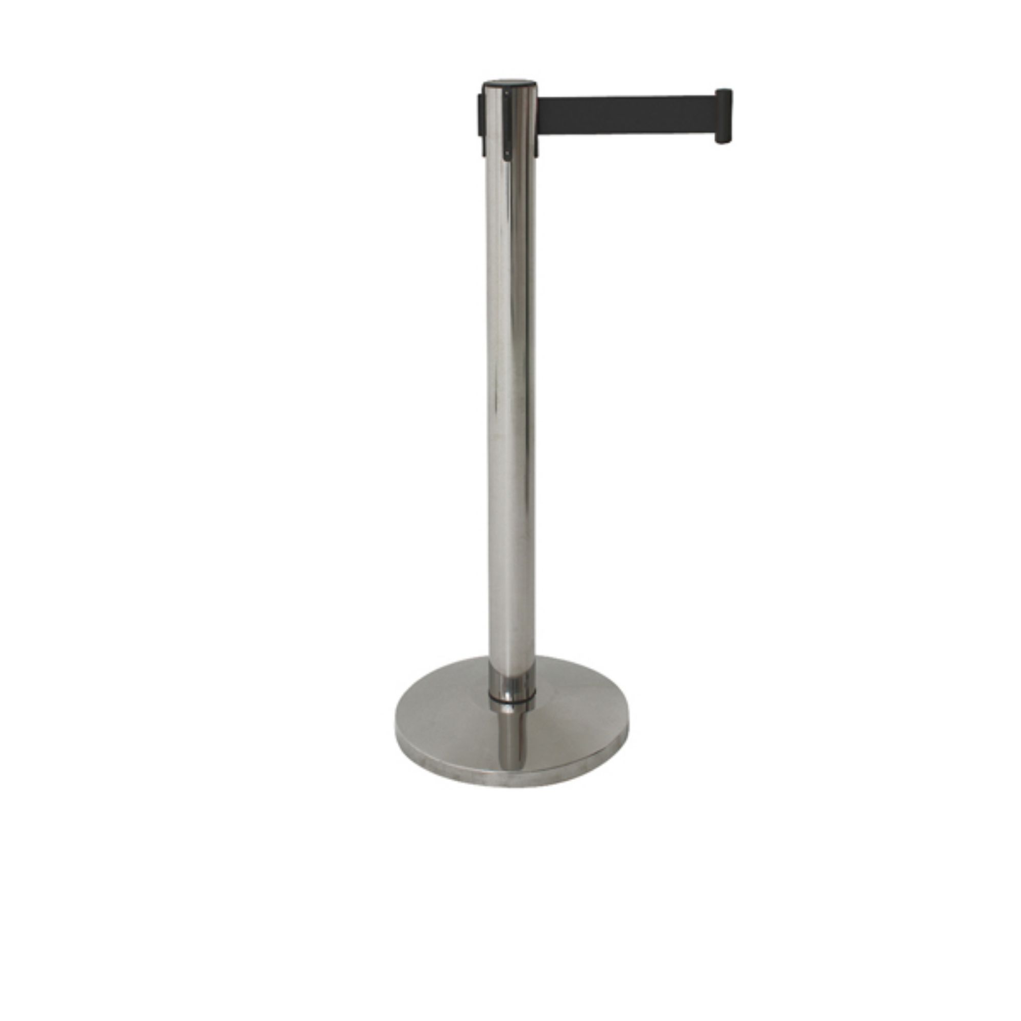 Picture of Genware Barrier Post - Retractable Black Belt - BP-BLTB