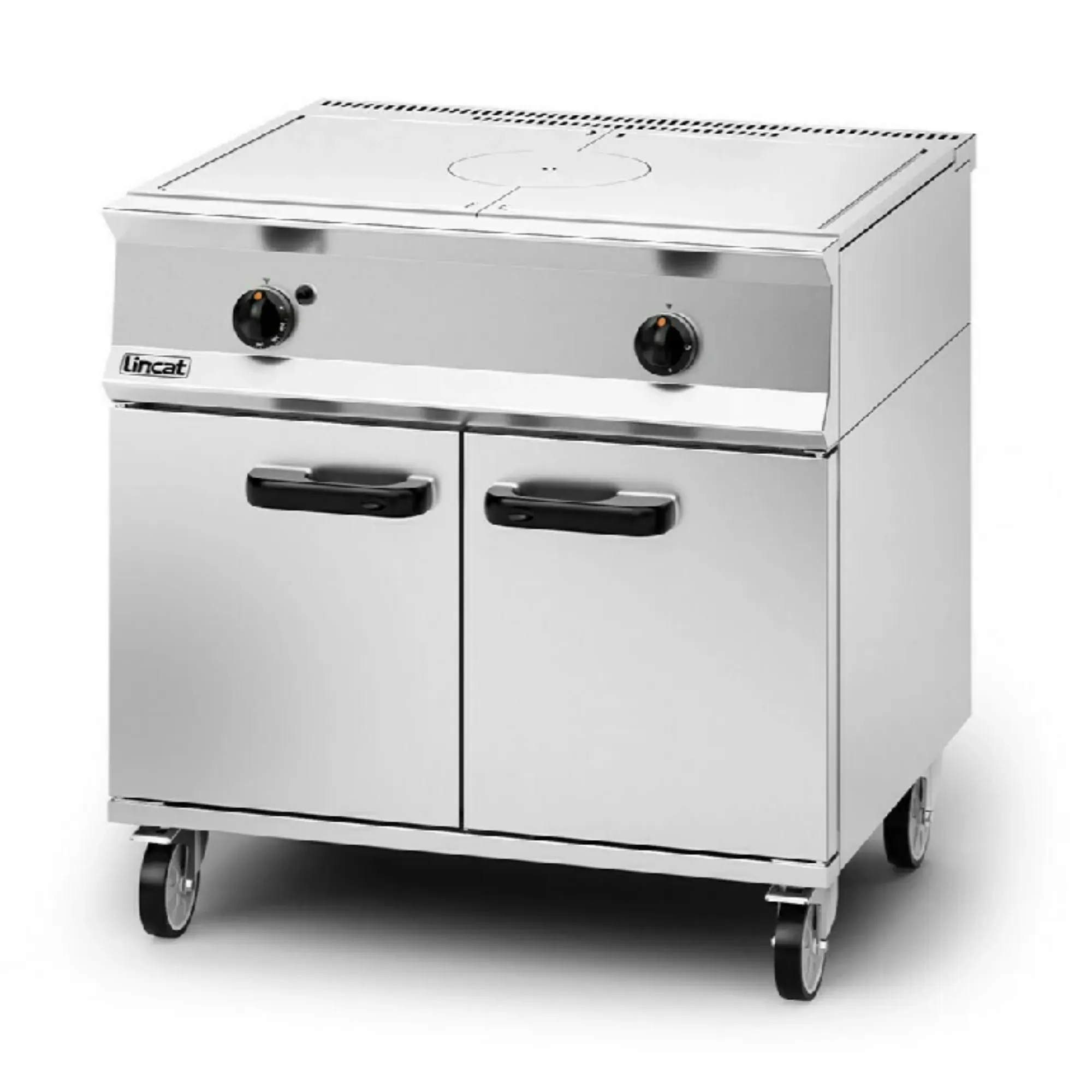 Picture of Lincat Opus 800 Natural Gas Free-standing Solid Top Oven Range - W 900 mm - 18.5 kW - OG8005/N