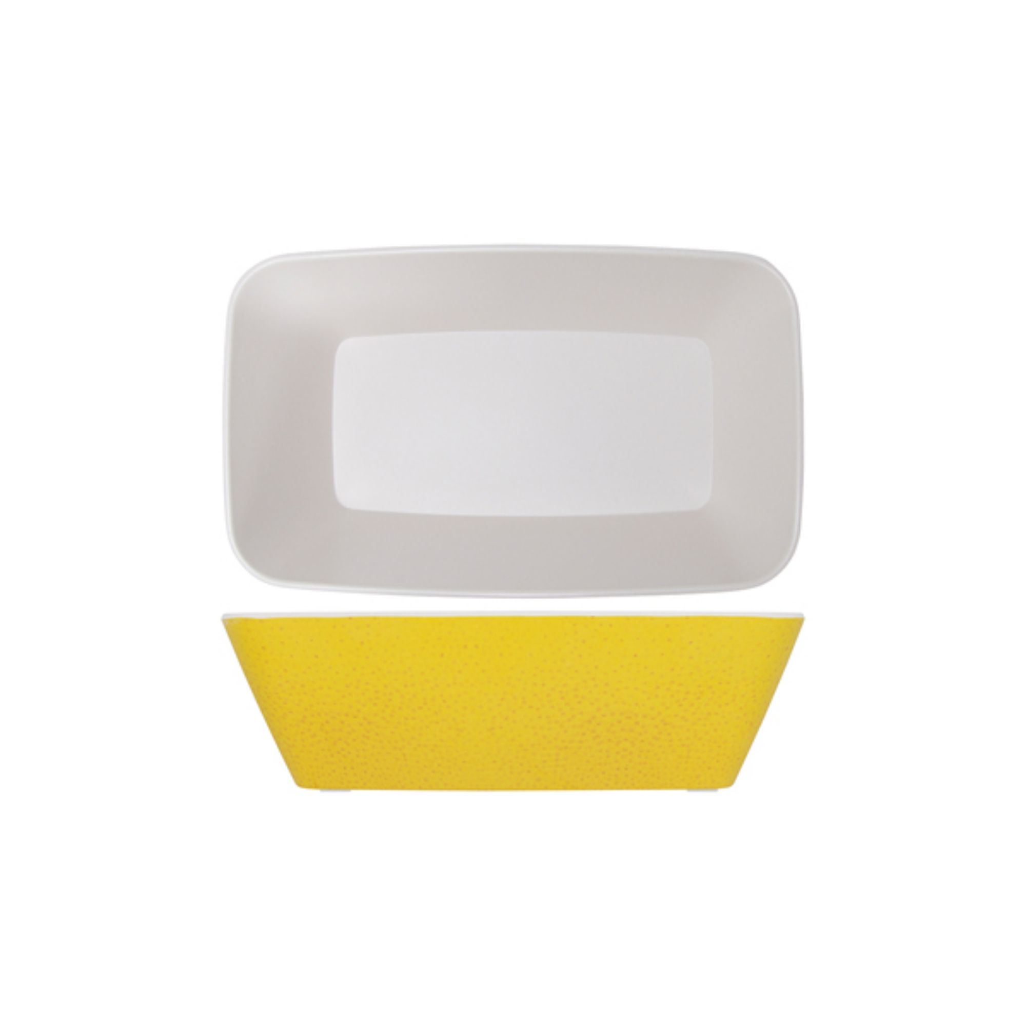 Picture of Lemon Yellow Seville Melamine GN1/4 Deep Dish 26.5 x 16.2 x 8cm - SV140142