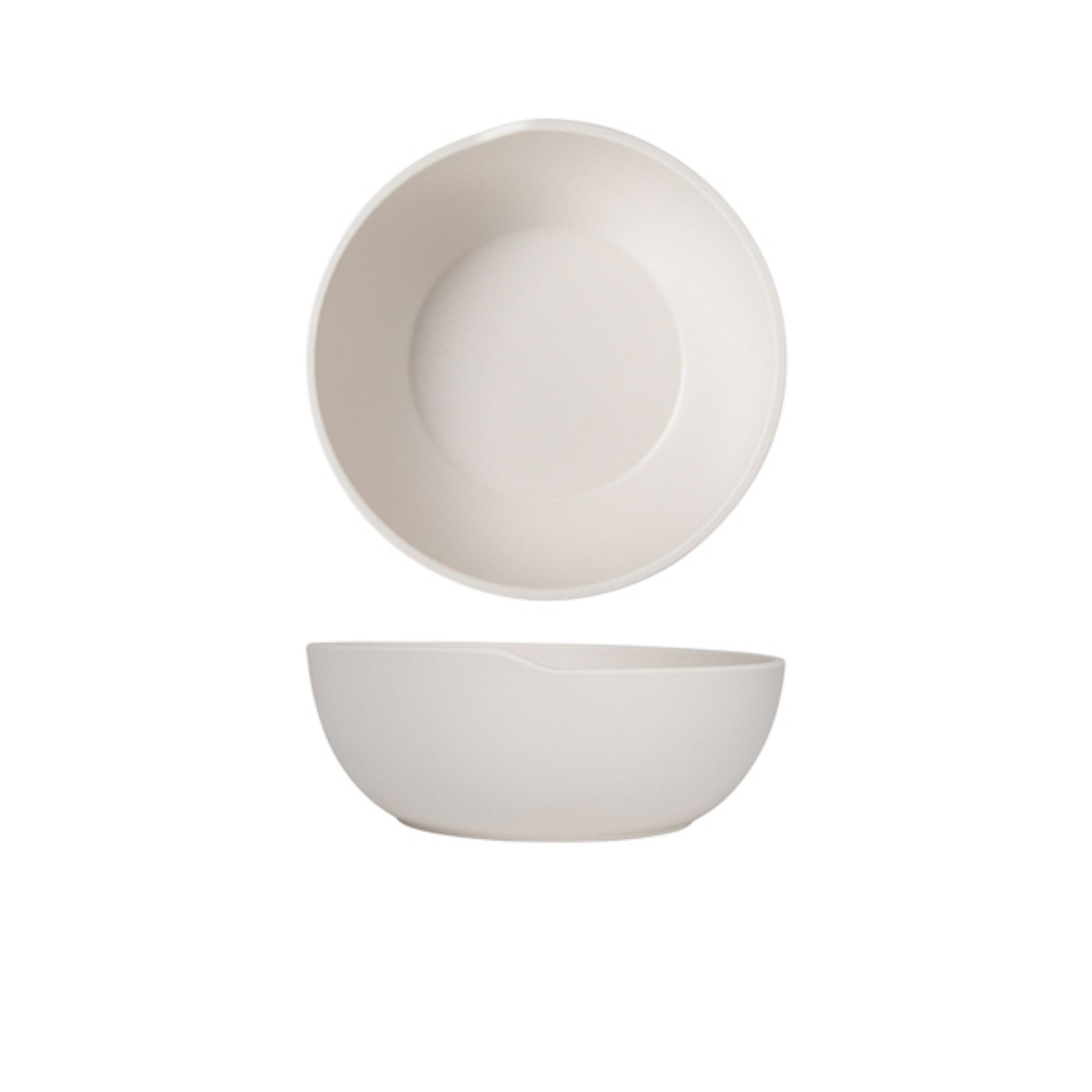 Picture of White Copenhagen Round Melamine Bowl 20 x 7.5cm - CP200945