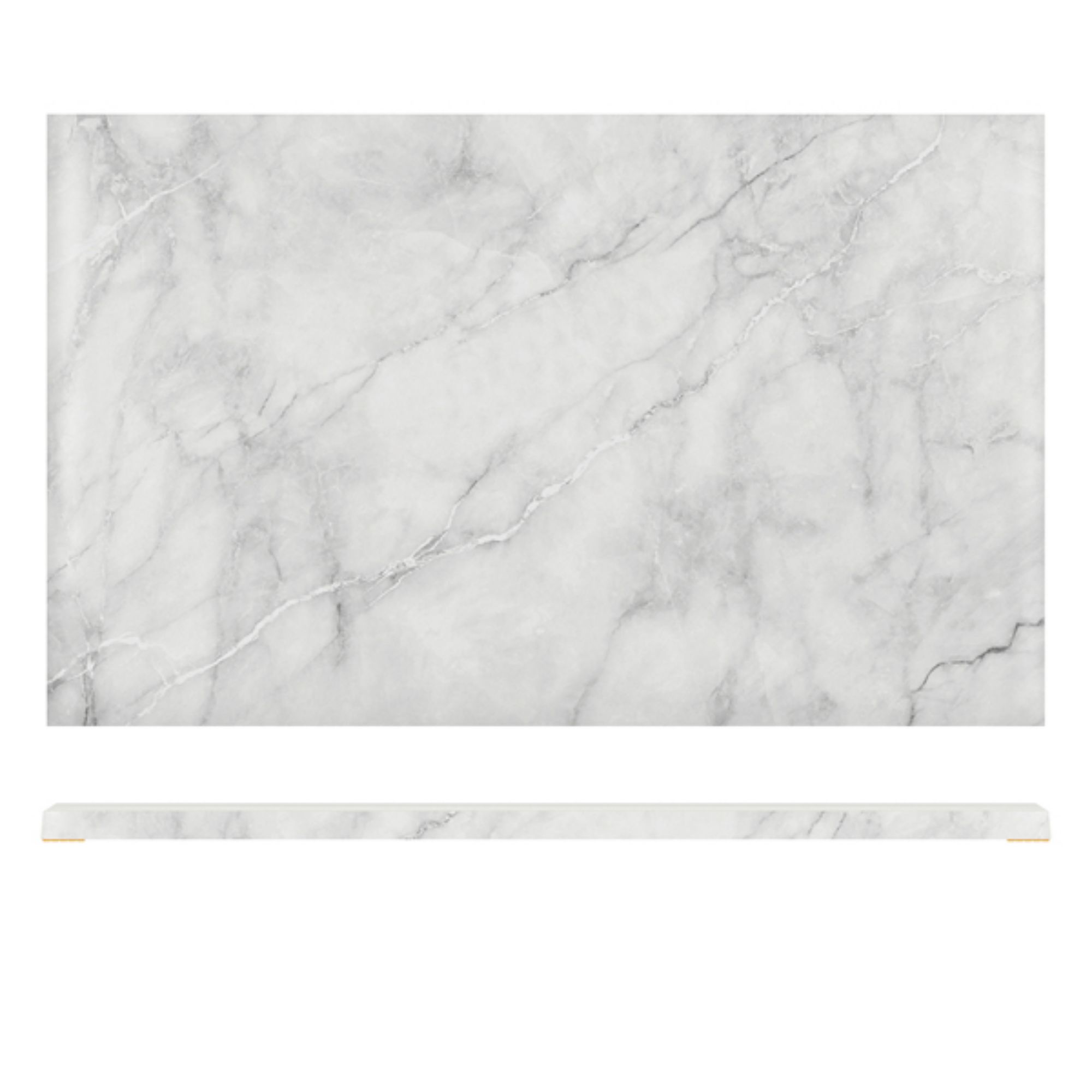 Picture of White Marble Agra Melamine GN1/1 Slab 53 x 32.5cm - AG110824
