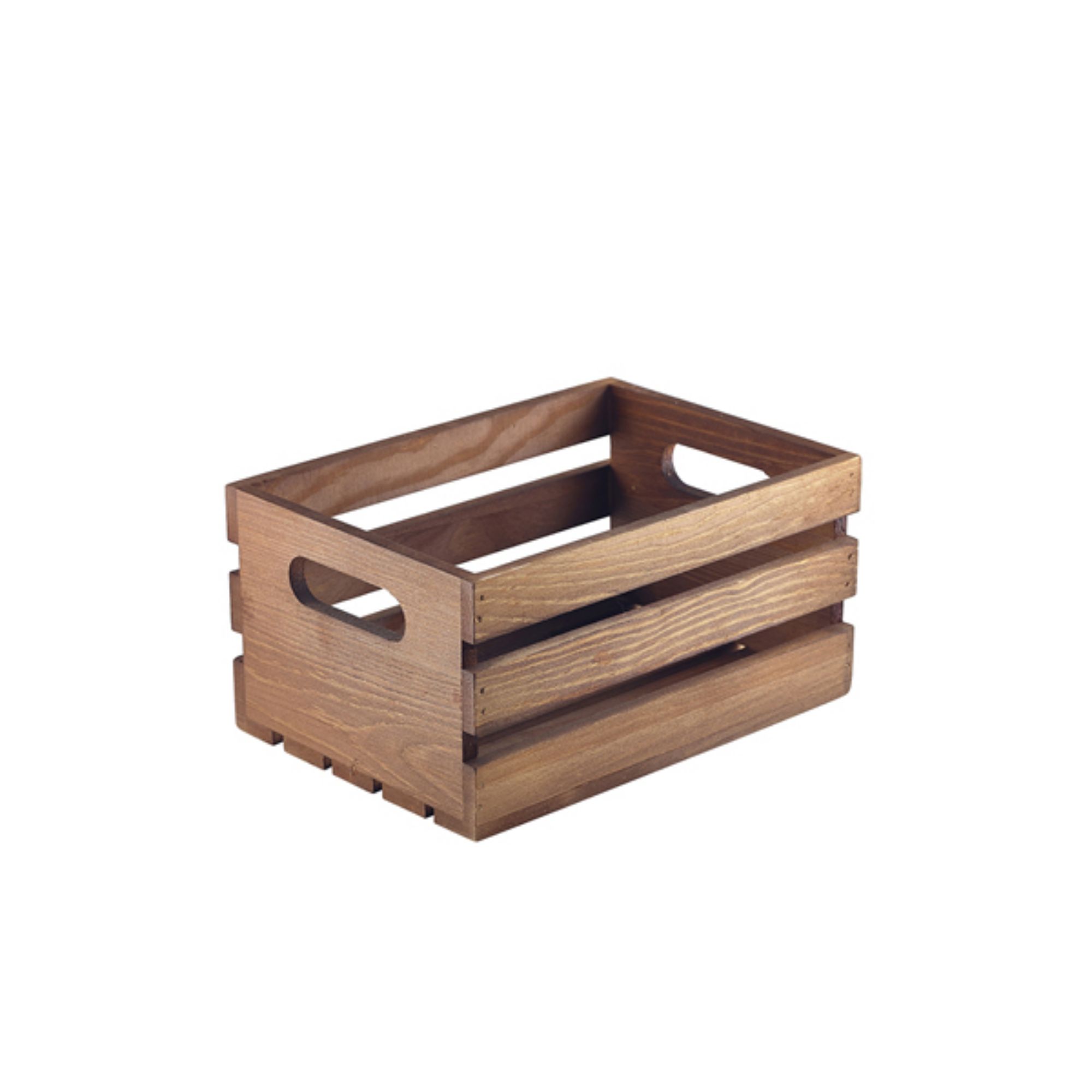 Picture of Genware Dark Rustic Wooden Crate 21.5x15x10.8cm - WDC-2014D