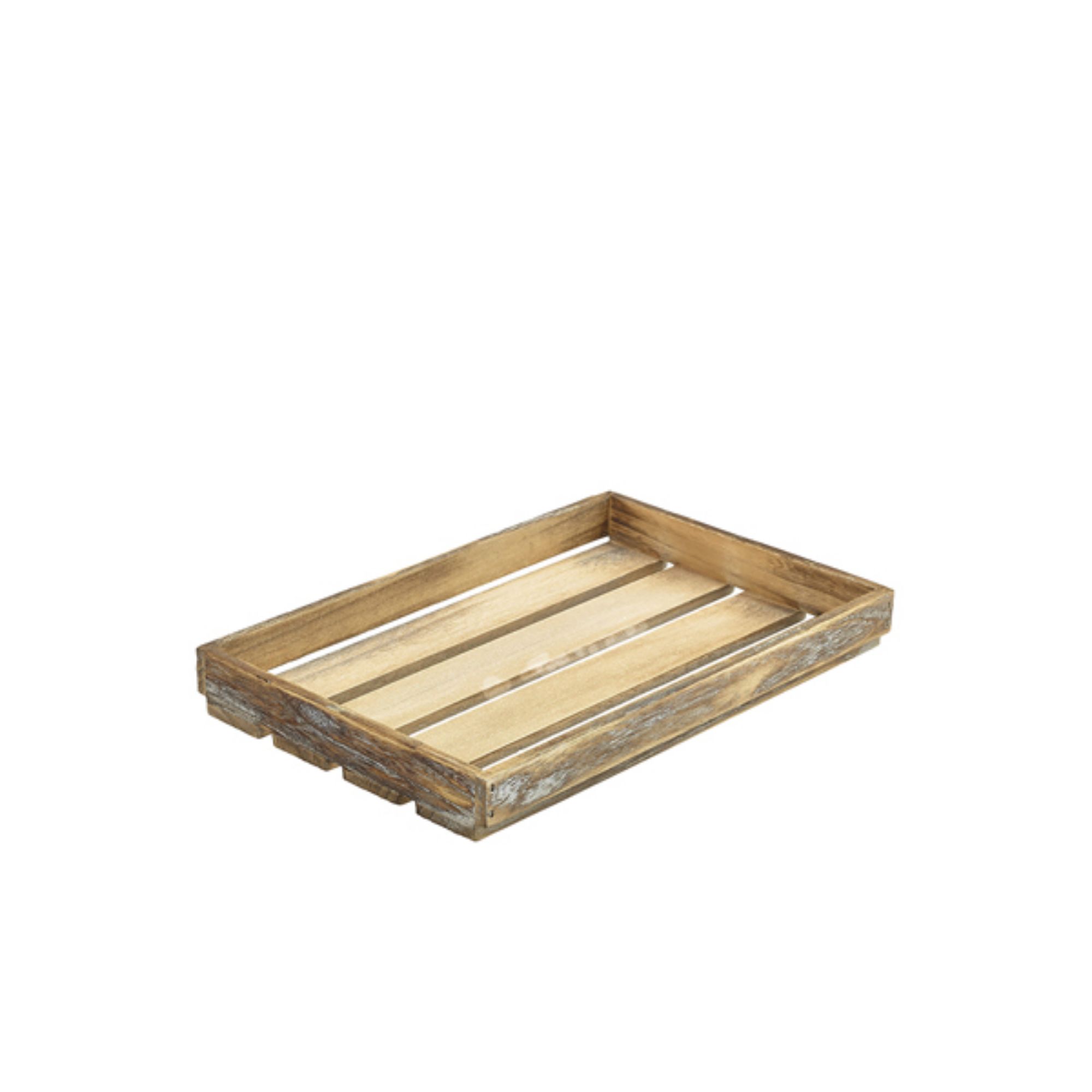 Picture of Genware Dark Rustic Wooden Crate 35 x 23 x 4cm - TR225L