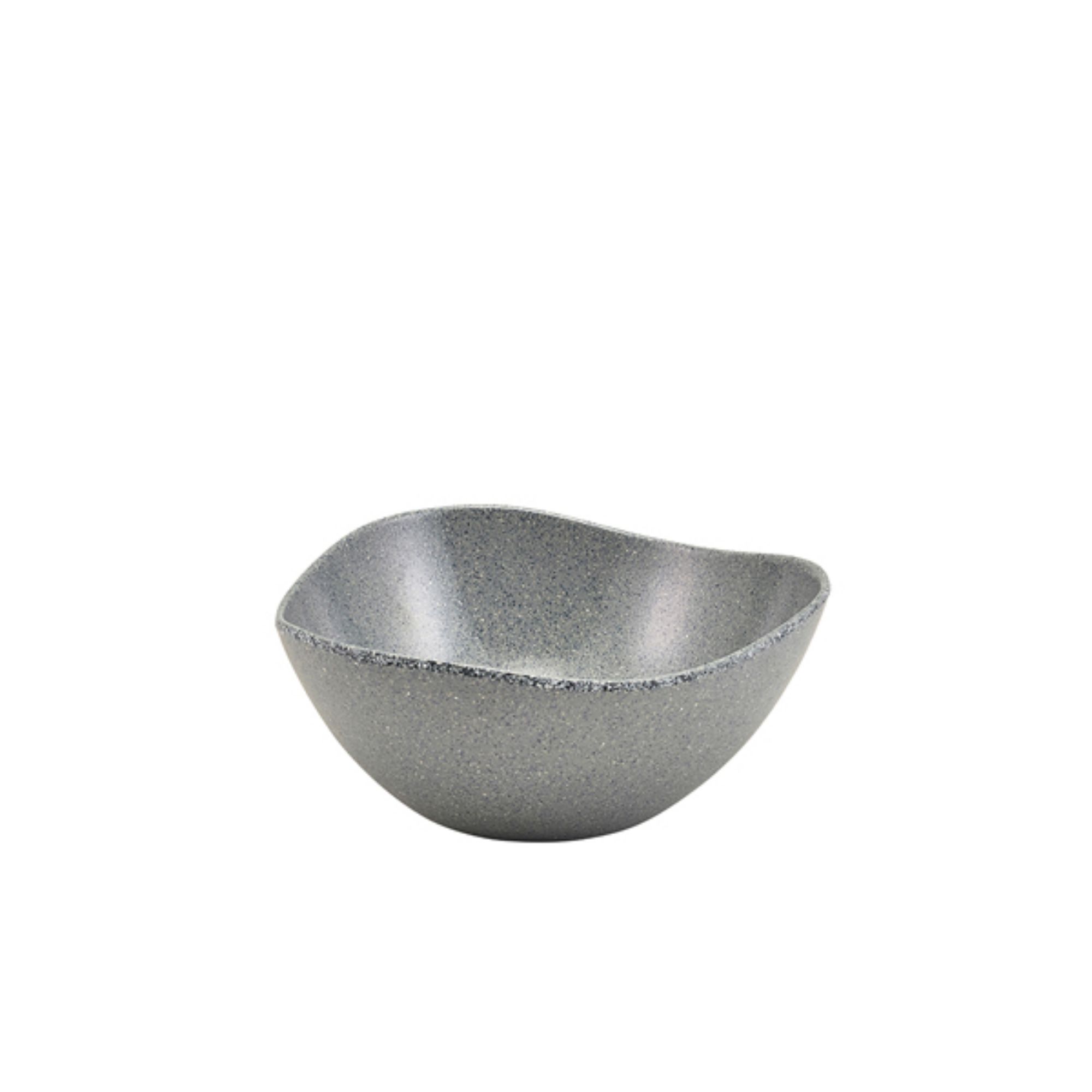 Picture of Grey Granite Melamine Triangular Buffet Bowl 25cm - MELTRB-25G