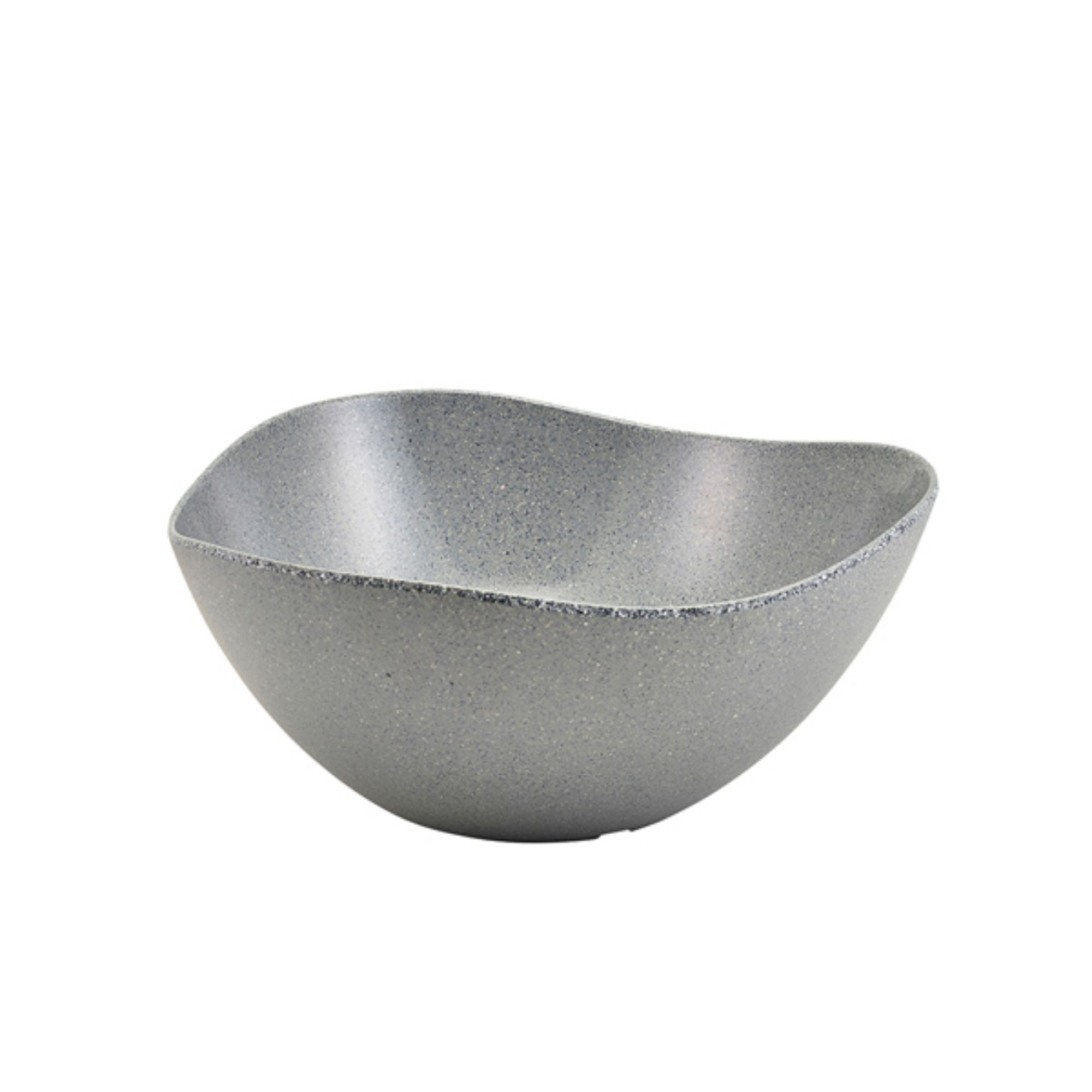 Picture of Grey Granite Melamine Triangular Buffet Bowl 35cm - MELTRB-35G
