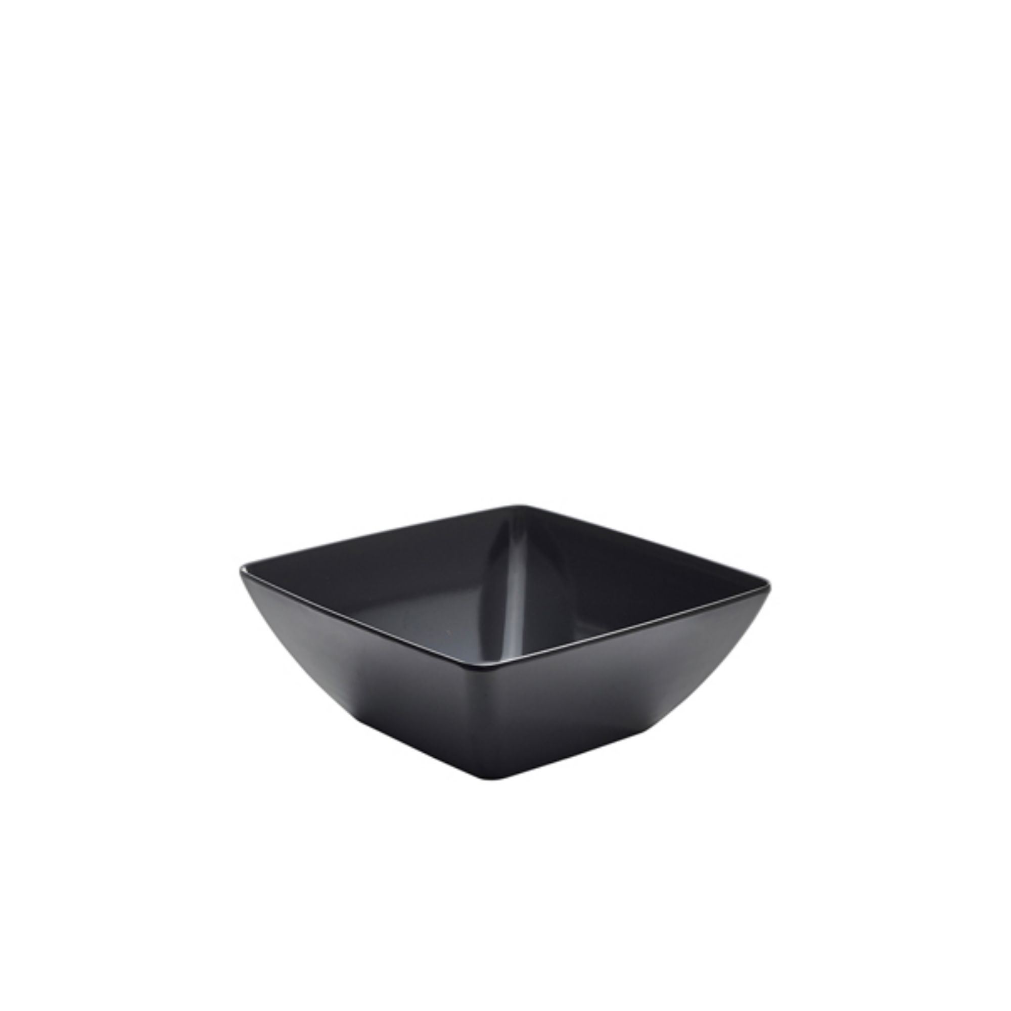Picture of Black Melamine Curved Square Bowl 26.2cm - MELSQB-28BK
