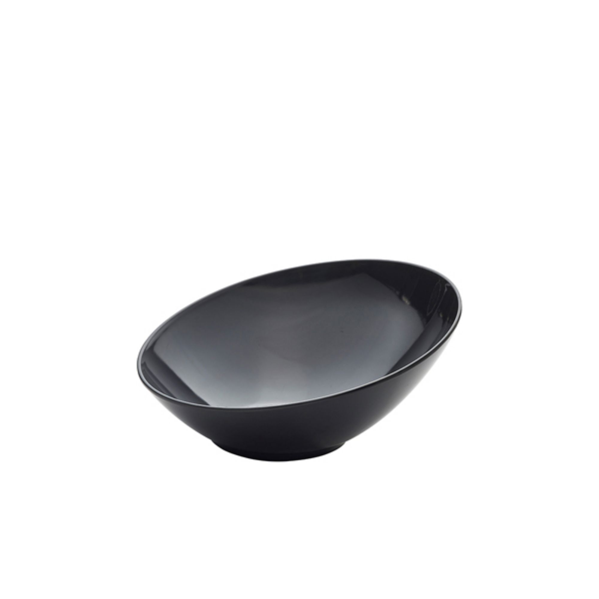 Picture of Black Melamine Slanted Buffet Bowl 30 x 29 x 13cm - MELSLB-30BK