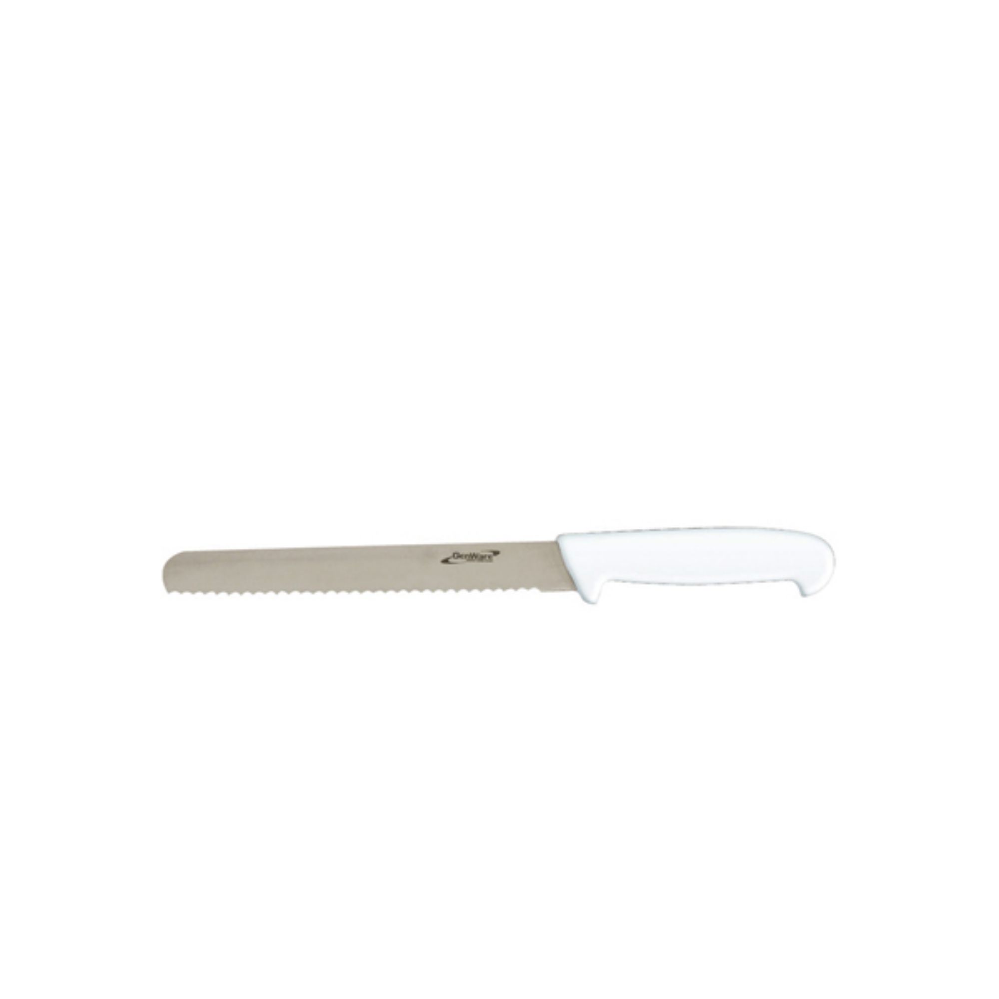 Picture of Genware 8'' Bread Knife White (Serrated) - K-BR8W