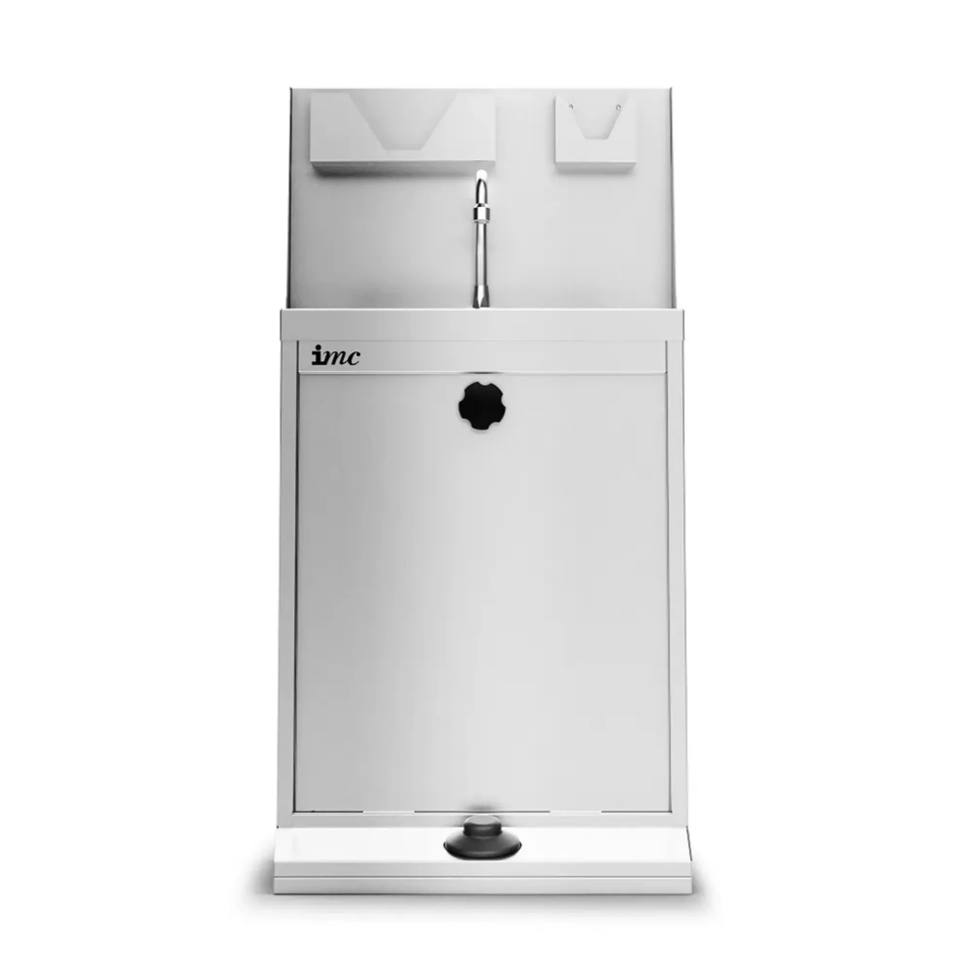 Picture of F63/700 - IMC IMClean Junior Reduced Height Mobile Hand Wash Station without Heater - inc. S/back, Soap & Paper Towel Holder - F63/700