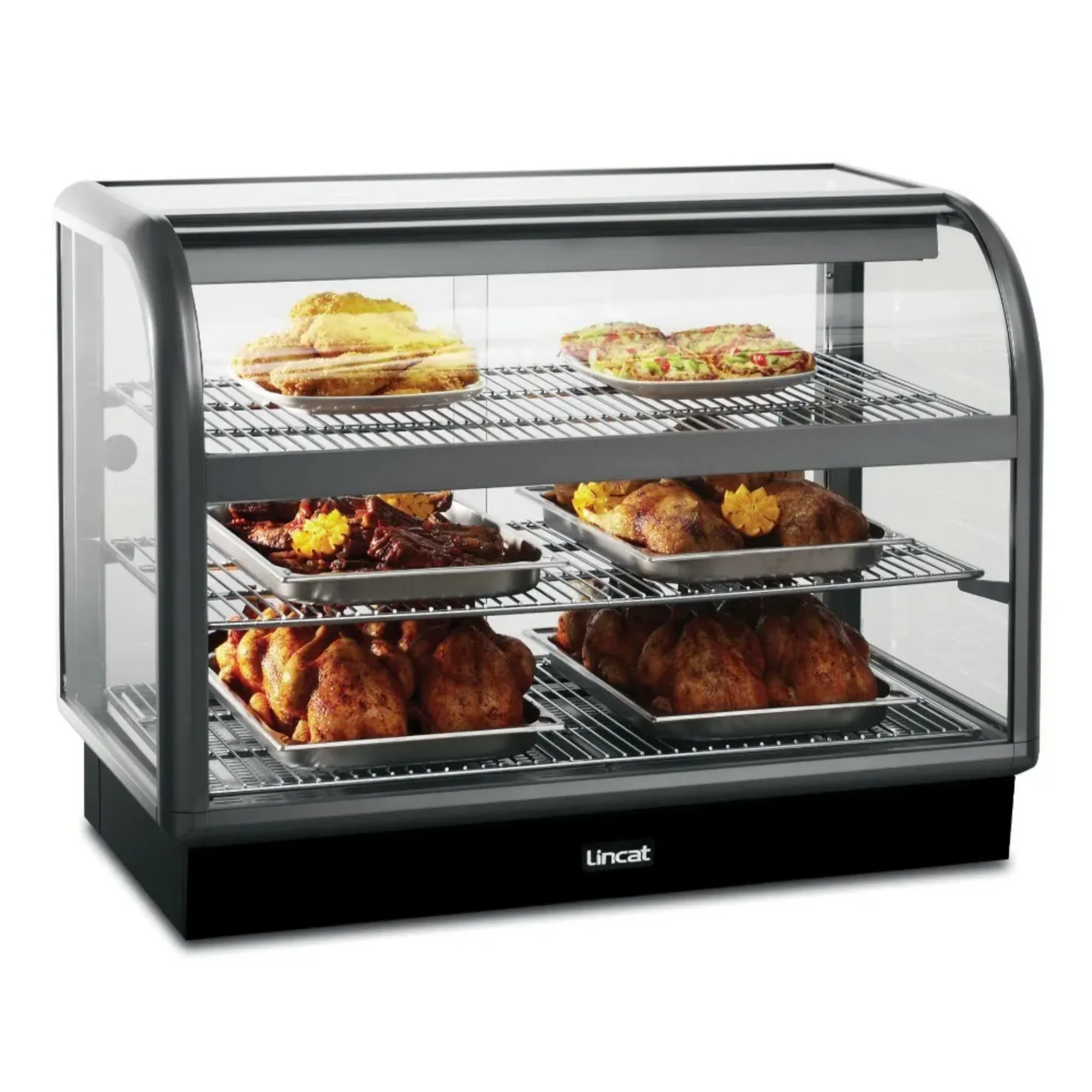 Picture of C6H/100B - Lincat Seal 650 Series Counter-top Curved Front Heated Merchandiser - C6H/100B