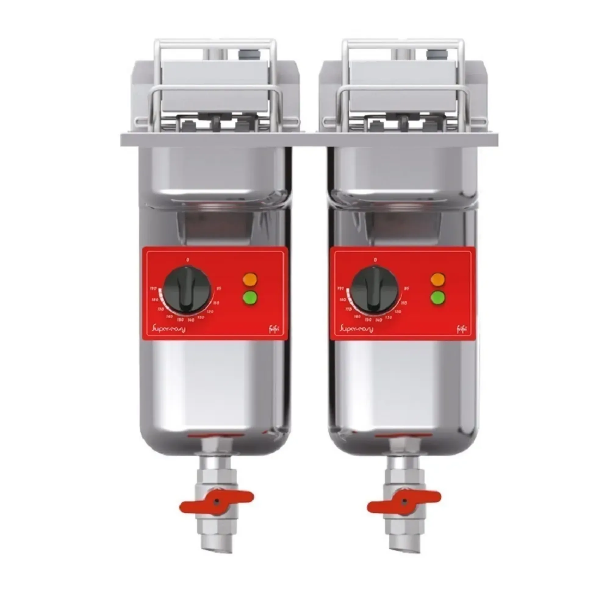 Picture of SD422L12N0 - FriFri Super Easy 422 Electric Drop-in Twin Tank Fryer without Filtration - SD422L12N0
