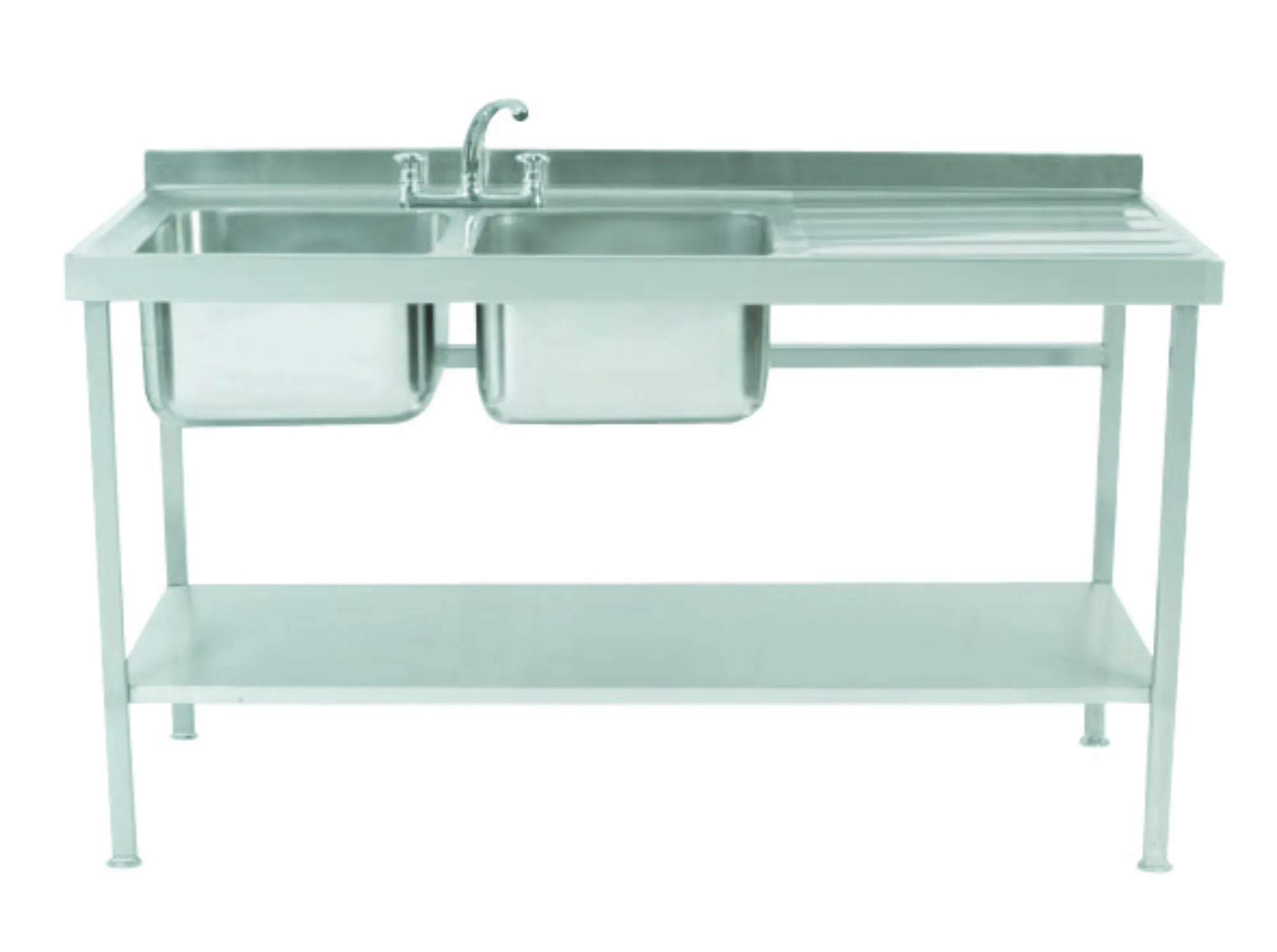 Picture of Parry SINK1570DBR - Stainless Steel Assembled Sink Double Bowl Single Drainer Right - SINK1570DBR
