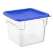 Picture of Hygiplas Square Food Storage Container Lid Blue Medium - HY411