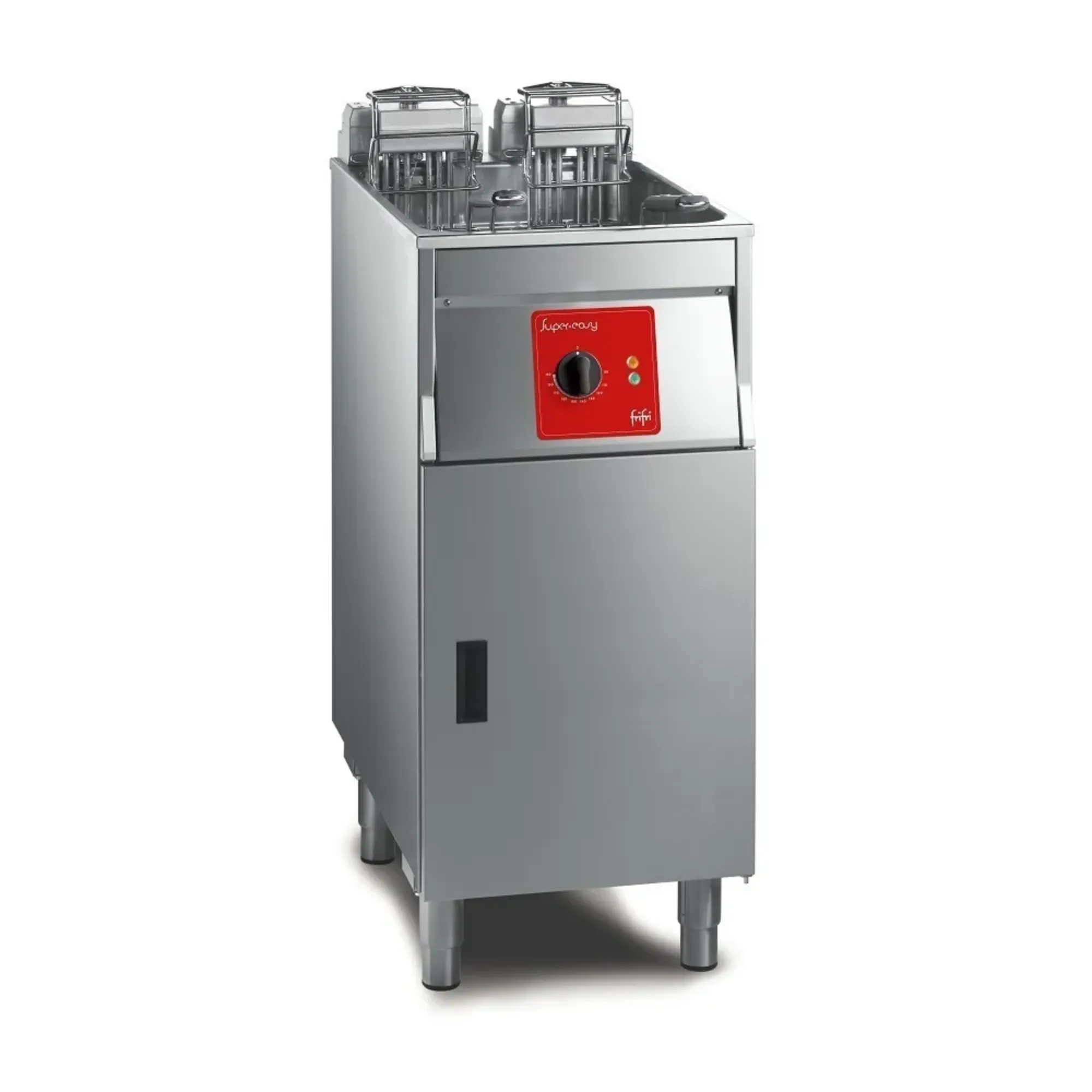 Picture of SL412L31G0 - FriFri Super Easy 412 Electric Free-standing Single Tank Fryer with Filtration - 2 Baskets - W 400 mm - 15.0 kW - SL412L31G0