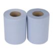 Picture of Nisbets Essentials Centrefeed Blue Rolls 2-Ply 320 Sheets (2 pack) - HY034