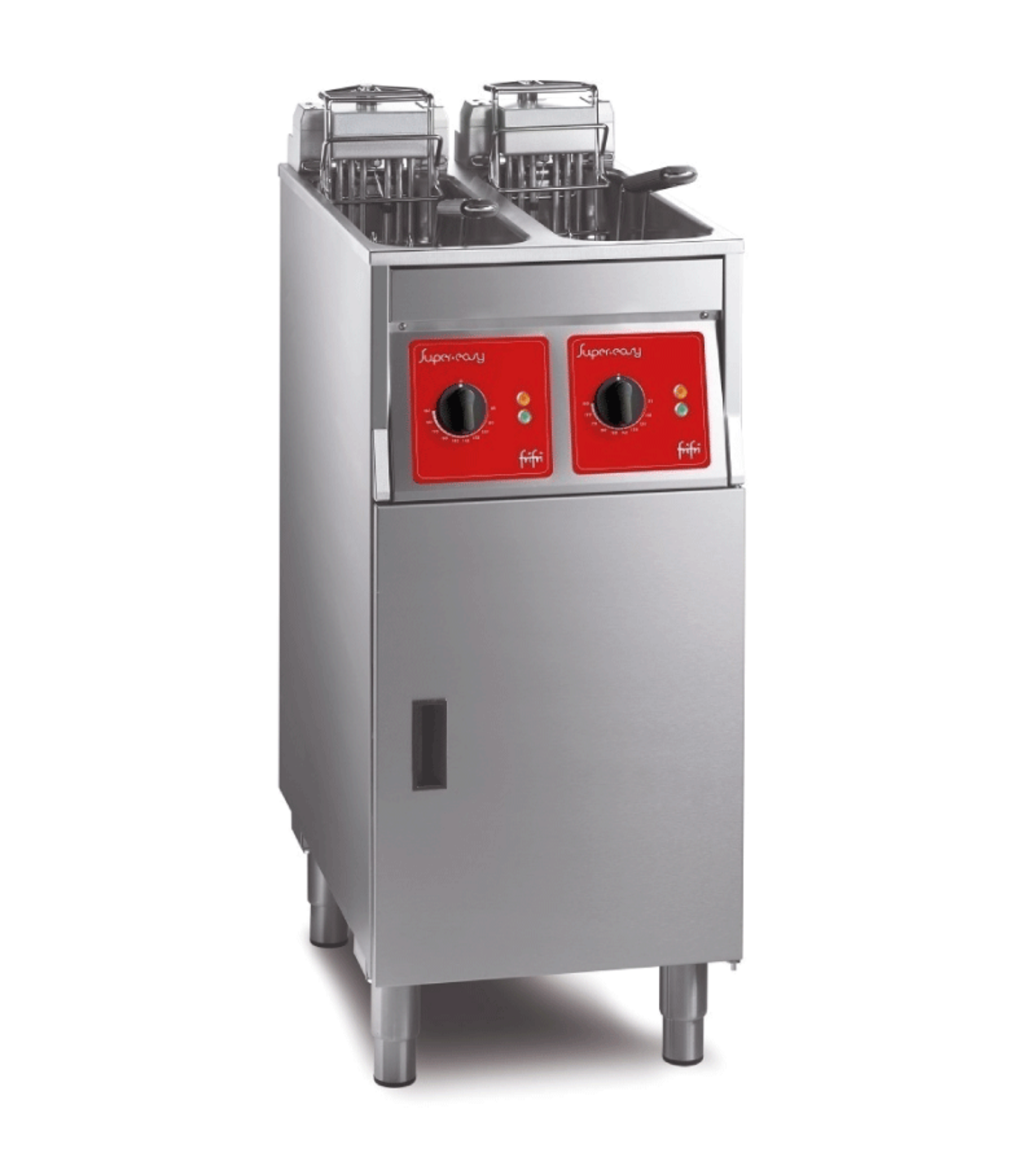 Picture of SL422H32G0 - FriFri Super Easy 422 Electric Free-standing Twin Tank Fryer with Filtration - SL422H32G0