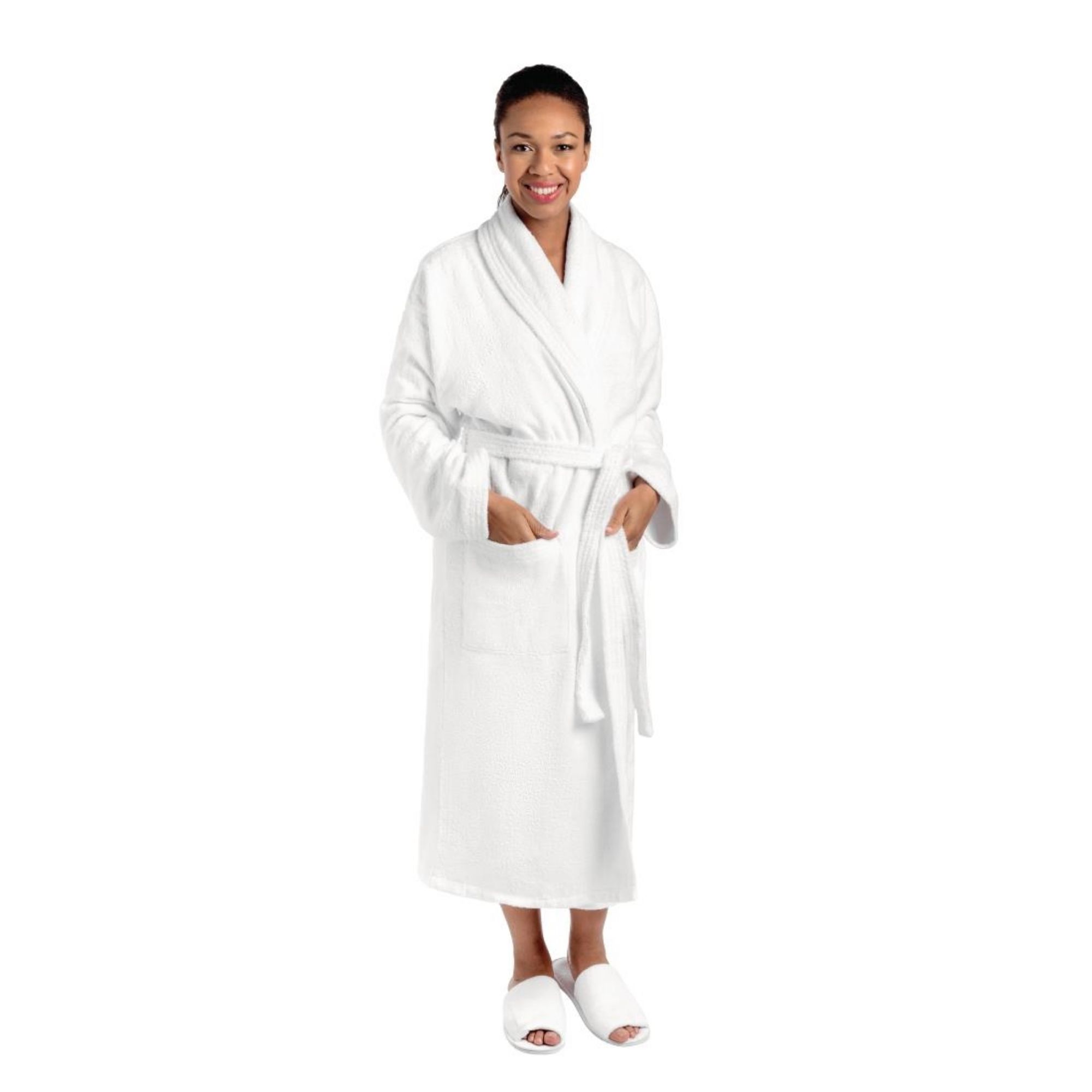 Picture of Mitre Luxury Curzon Bathrobe Large White - GW403