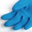 Picture of MAPA Alto 405 Liquid-Proof Heavy-Duty Janitorial Gloves Blue & Yellow Medium - FA296-M
