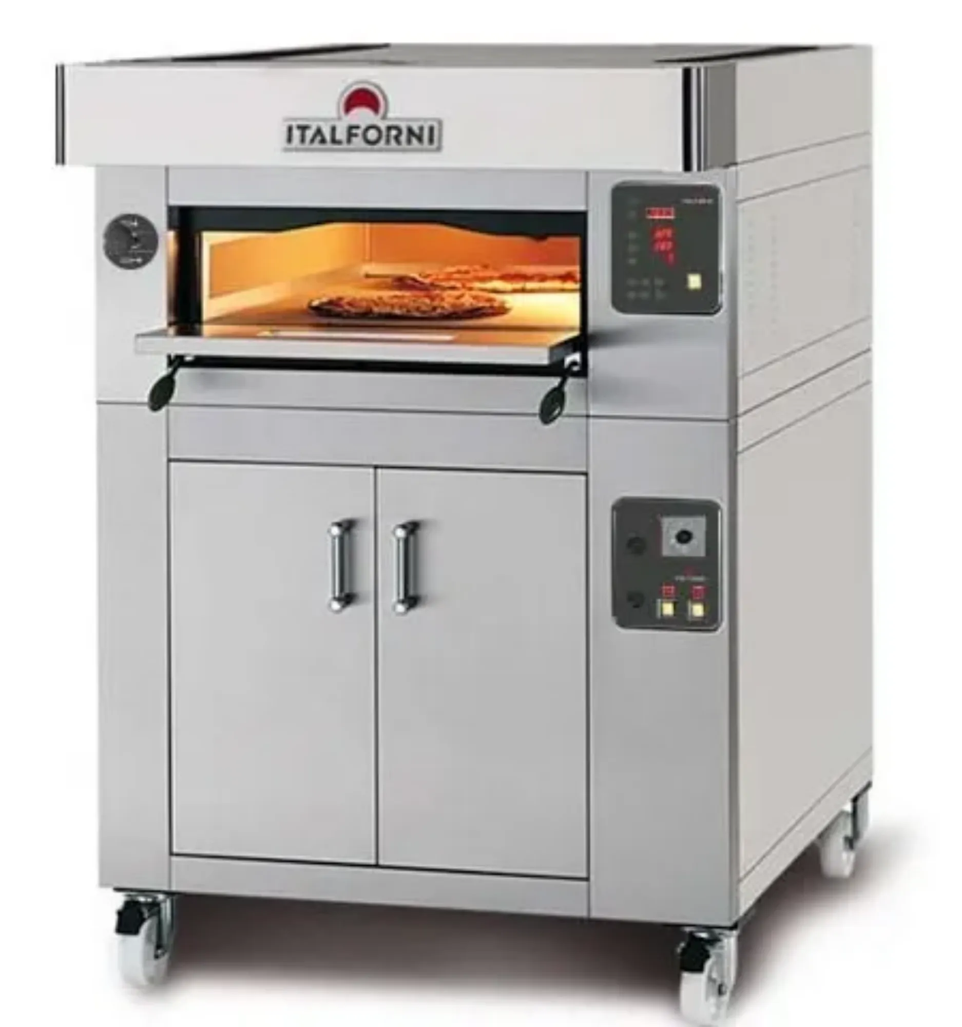 Picture of Italforni LSB-1 Heavy Duty Single Deck Pizza Oven - 6 X 12" Pizzas - LSBONEOG
