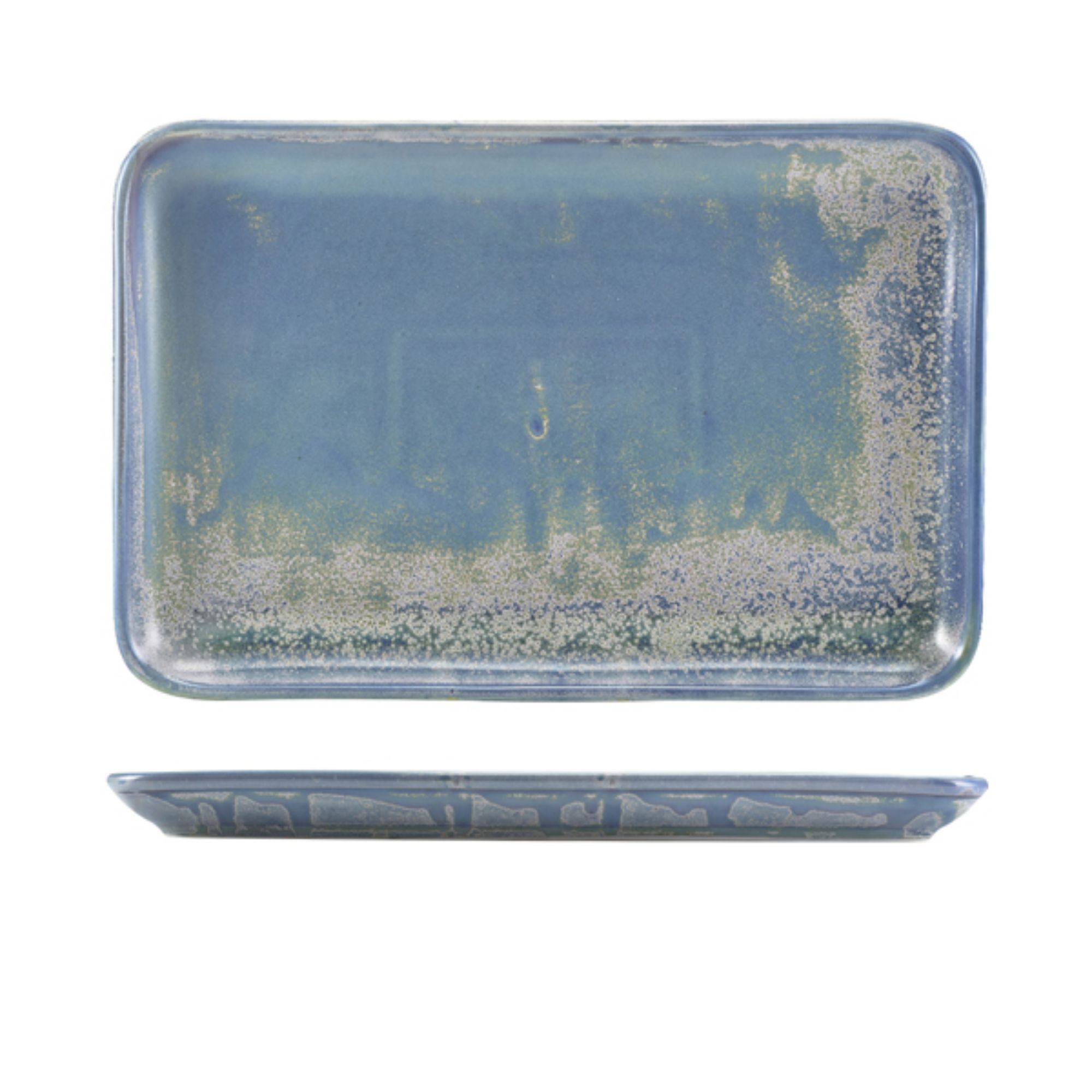 Picture of Terra Porcelain Seafoam Rectangular Platter 30 x 20cm - NR-PSF32